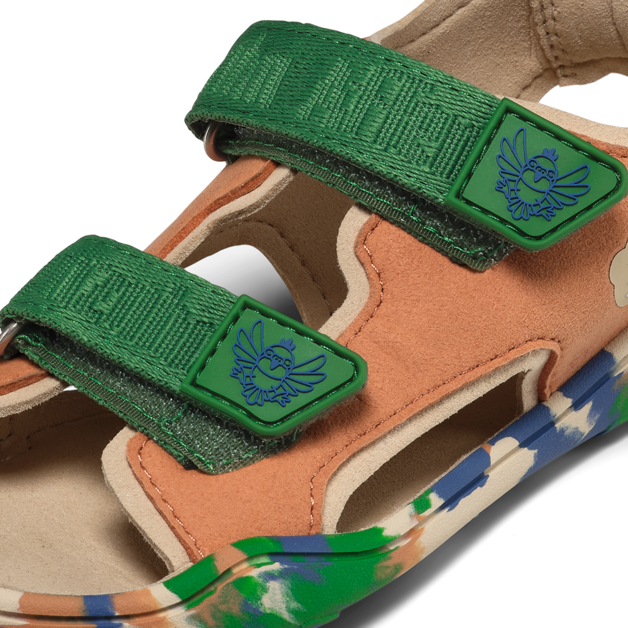 Affenzahn Sandal Vegan Airy barfodssko til børn i farven Bird of Paradise, detalje