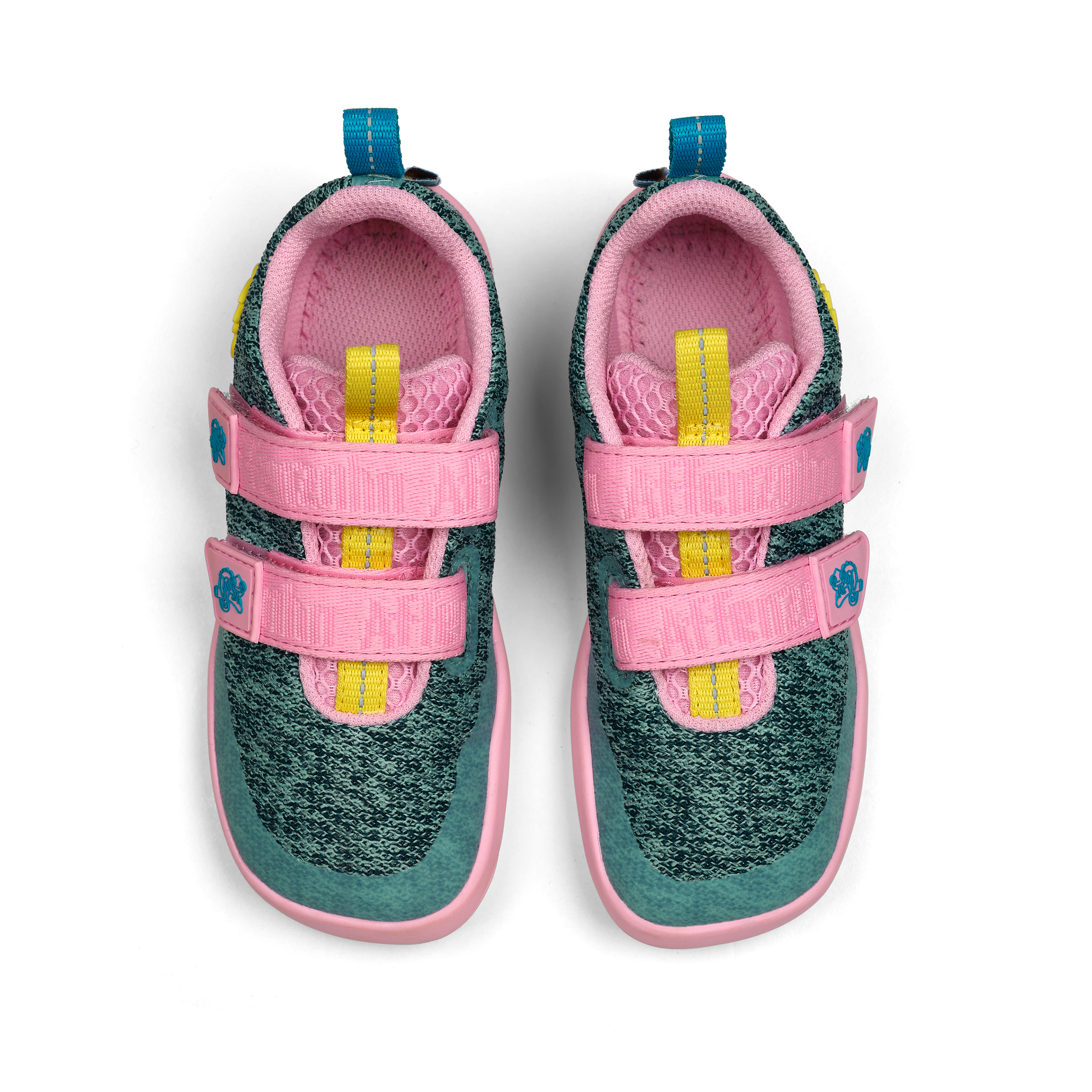 Affenzahn Sneaker Knit Happy barfodssko til børn i farven Chameleon, detalje