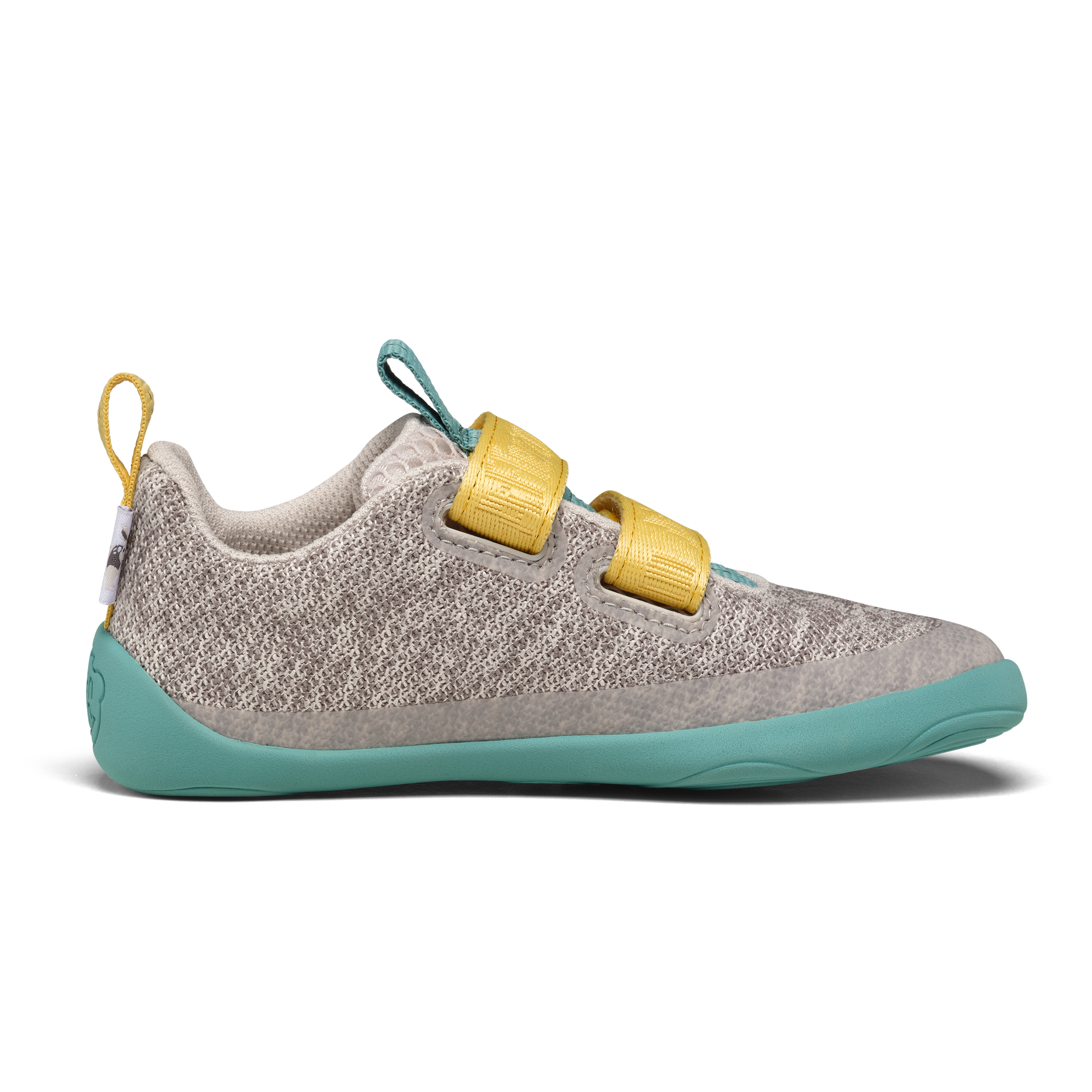 Affenzahn Sneaker Knit Happy barfodssko til børn i farven Rhino, detalje