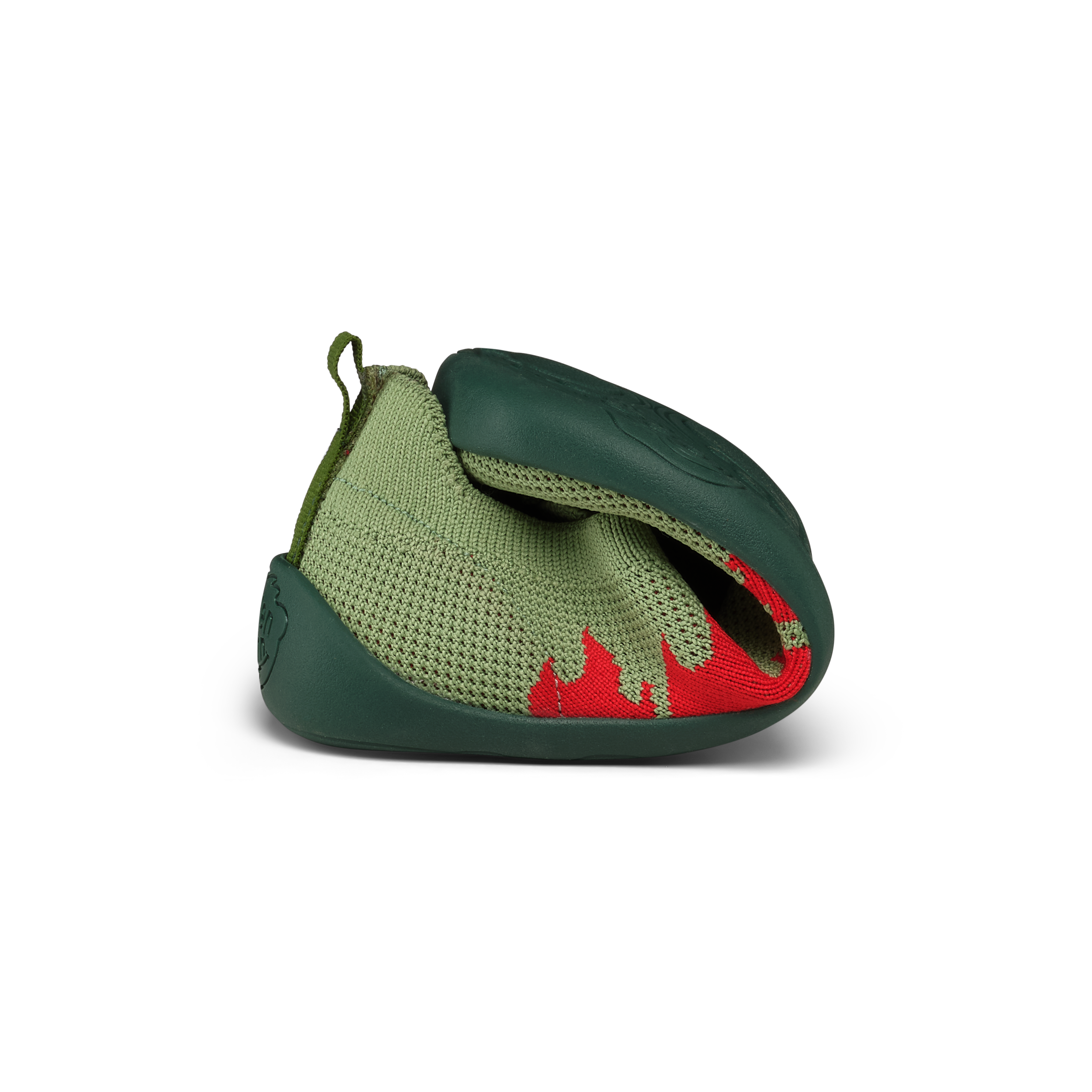 Affenzahn Slipper Knit Flinky barfodssko til børn i farven Dragon, set ovenfra