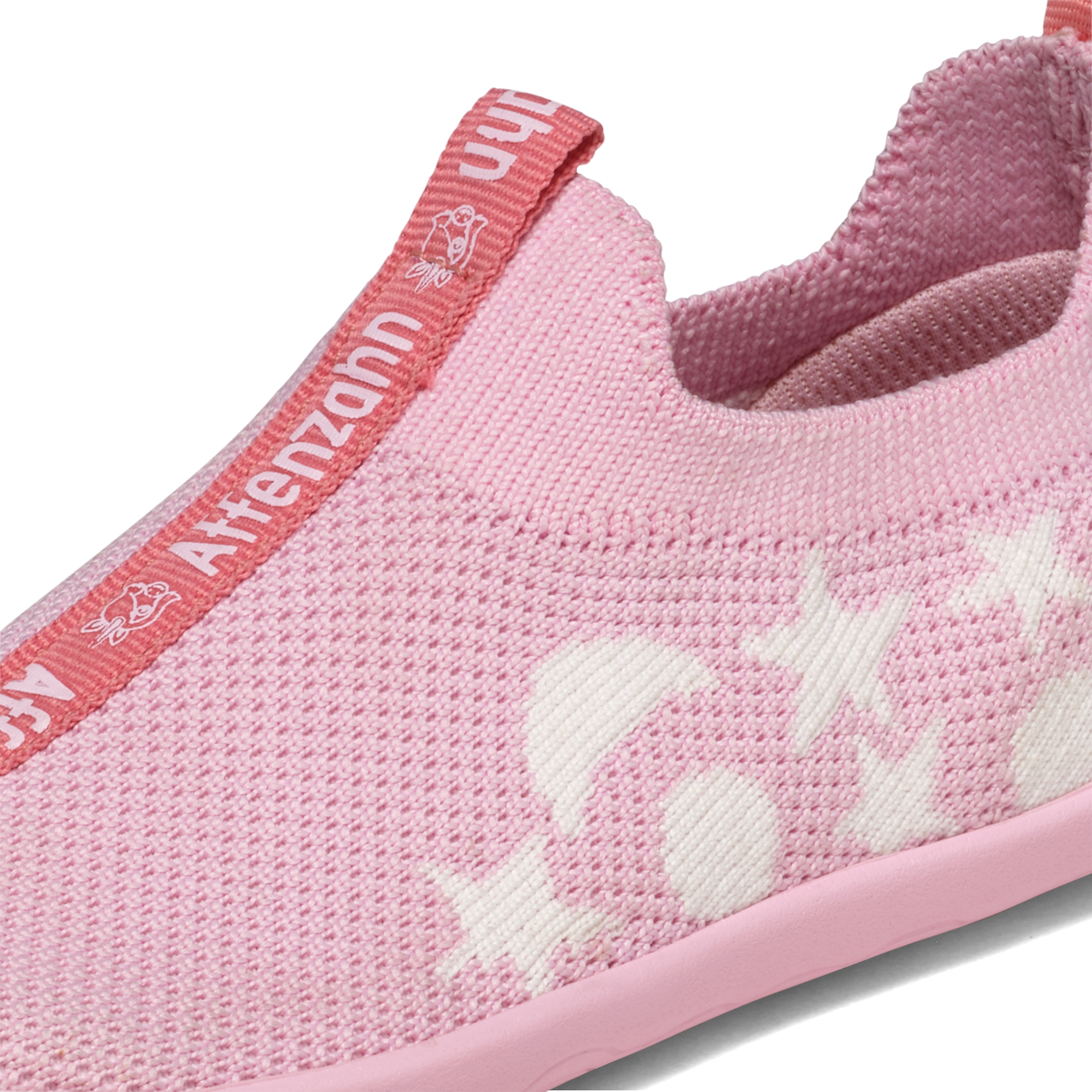 Affenzahn Slipper Knit Flinky barfodssko til børn i farven Unicorn, detalje