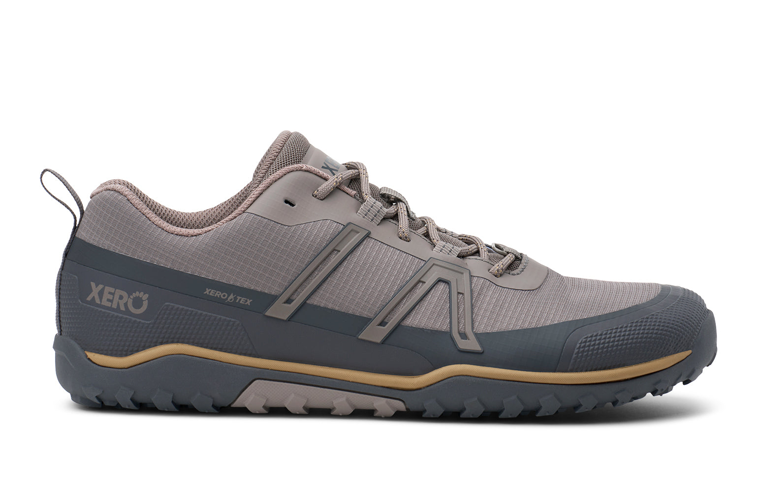 Xero Shoes Scrambler Trail Low Waterproof Mens – Driftwood/Asphalt