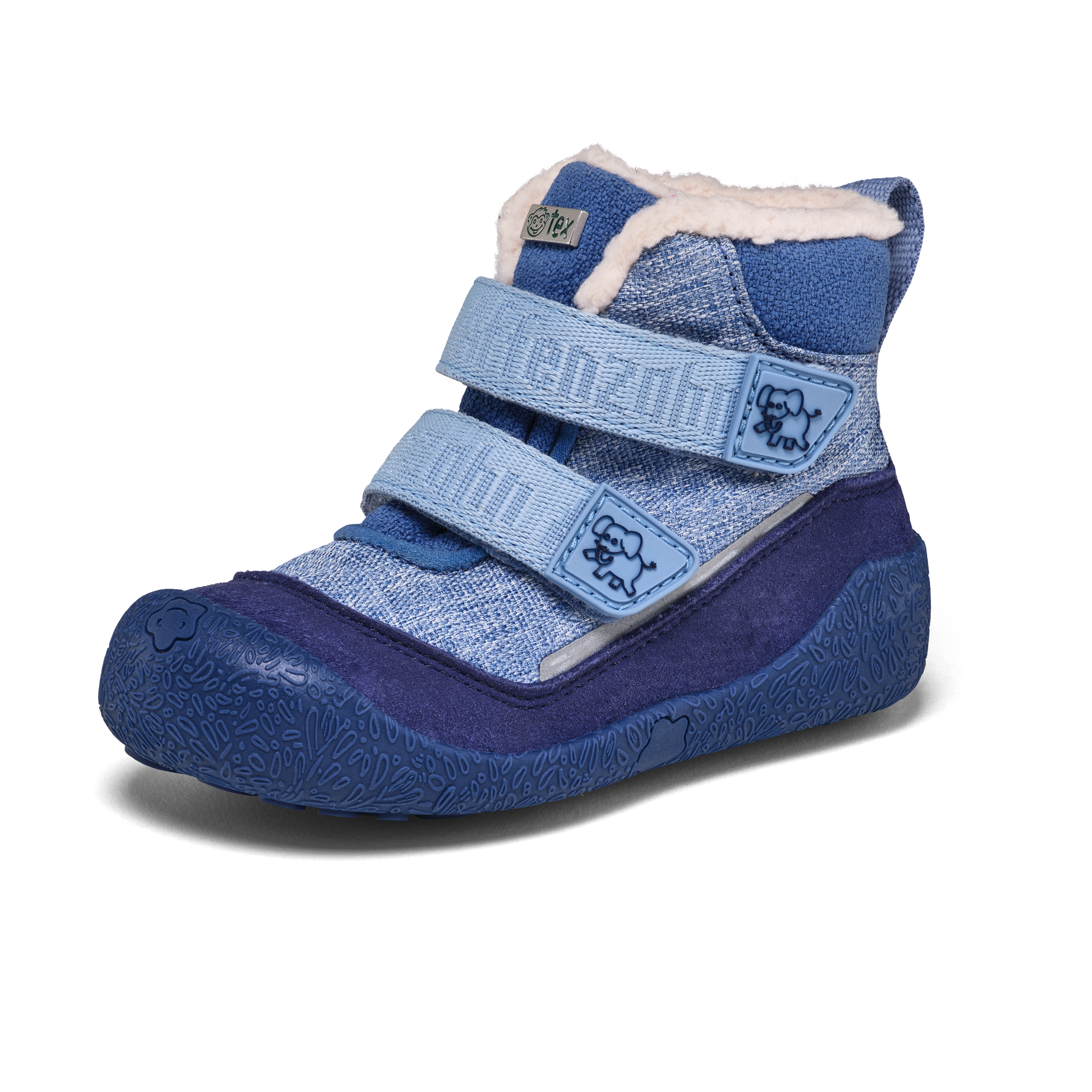 Affenzahn Prewalker Midboot Vegan Snuggy – Elephant