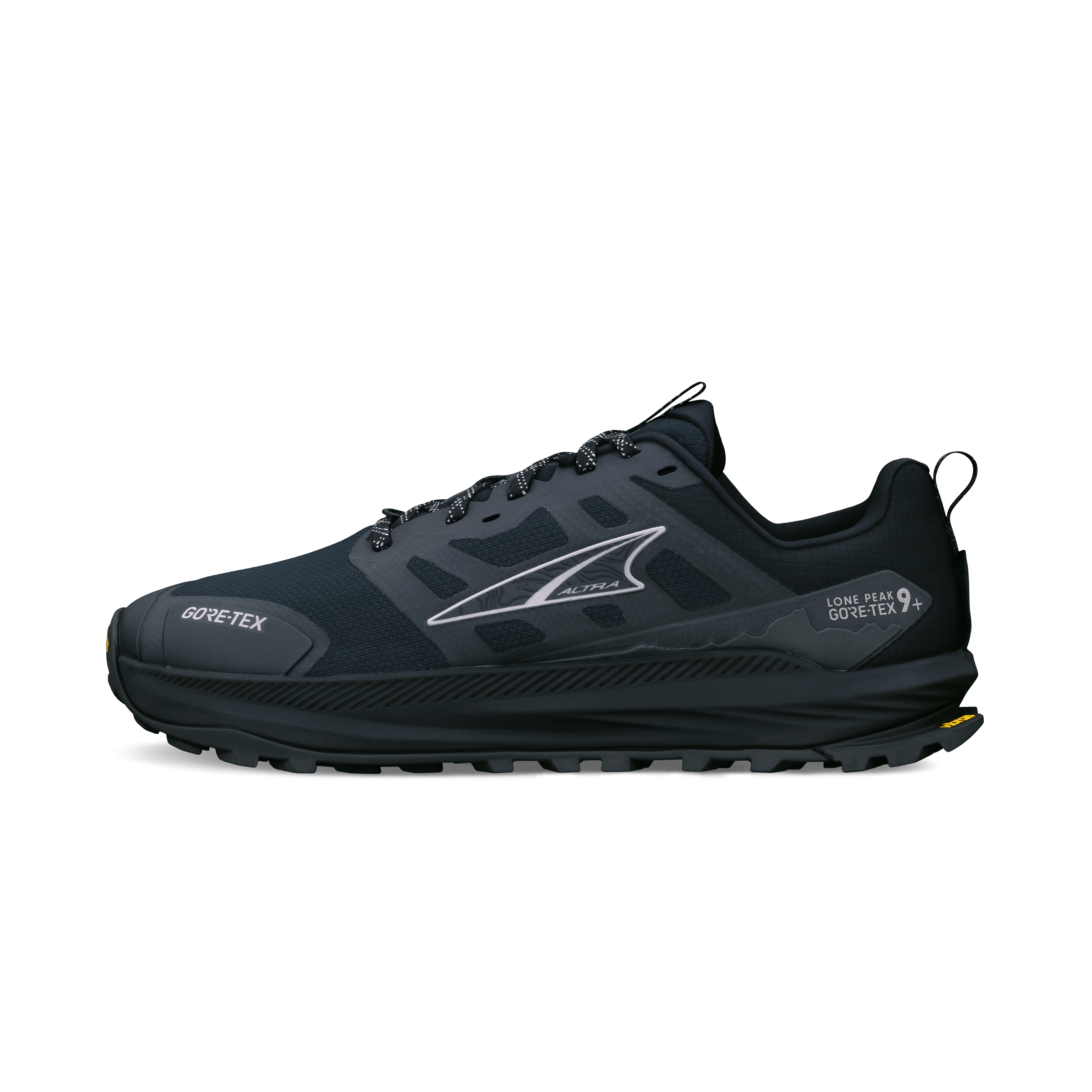 Altra Lone Peak 9+ GTX vandresko til herre i farven Black/Black