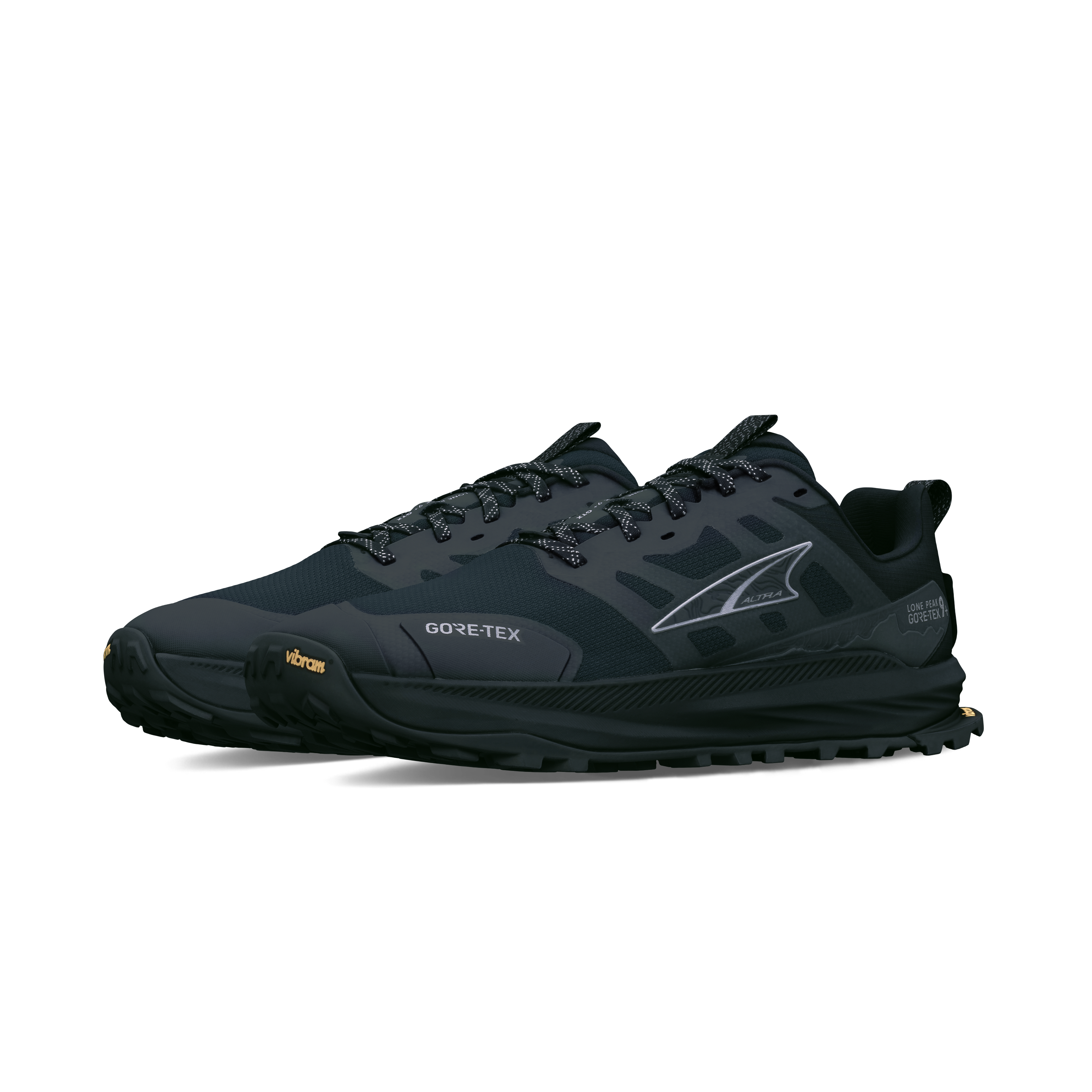 Altra Lone Peak 9+ GTX vandresko til herre i farven Black/Black