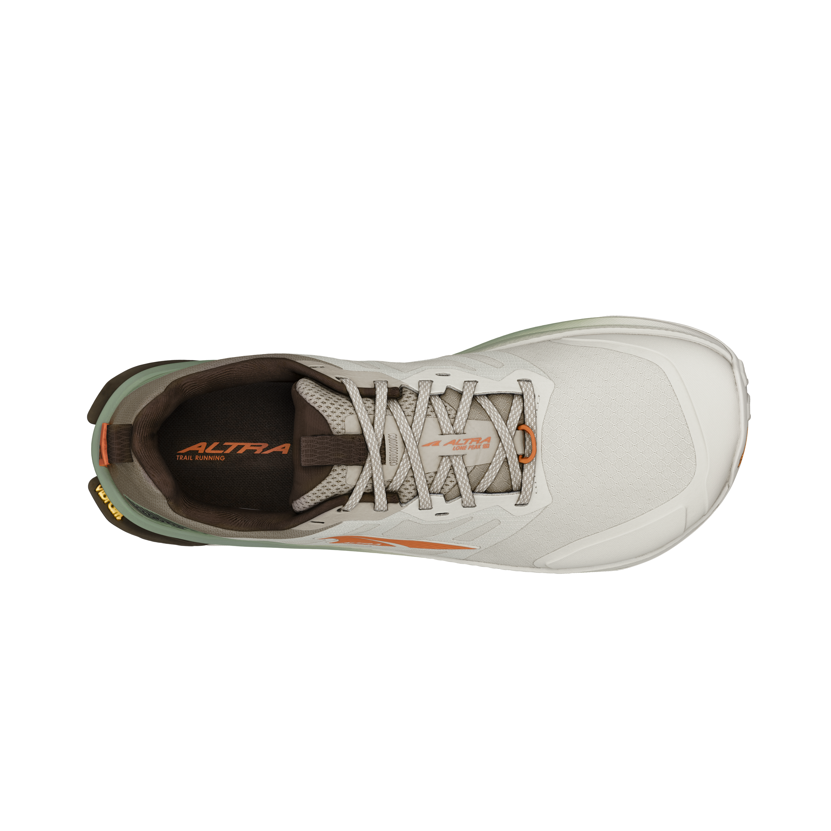 Altra Lone Peak 9+ vandresko til herre i farven Basalt, set ovenfra