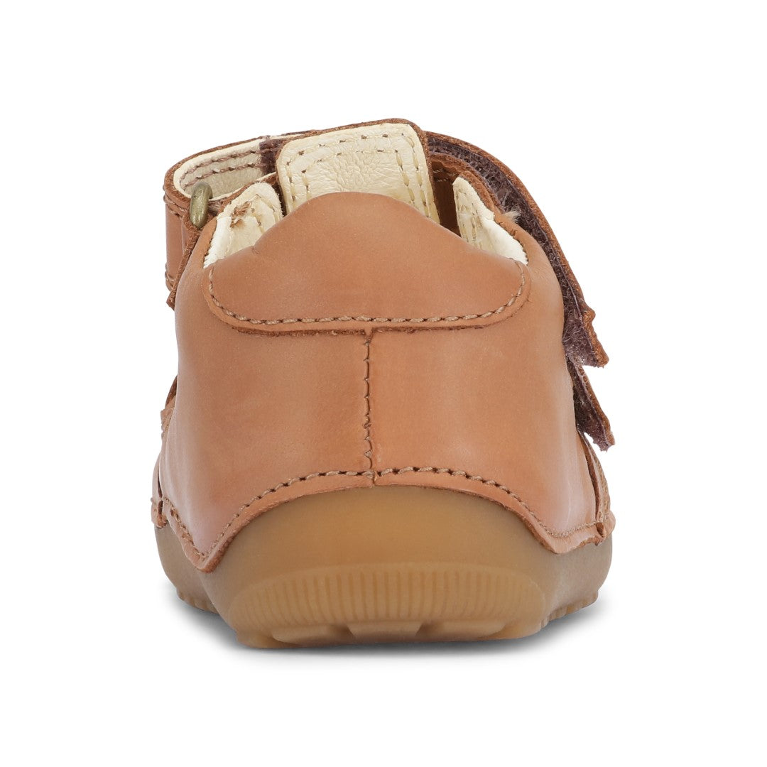 Bundgaard Petit Summer barfods sandaler til børn i farven cognac ws, bagfra