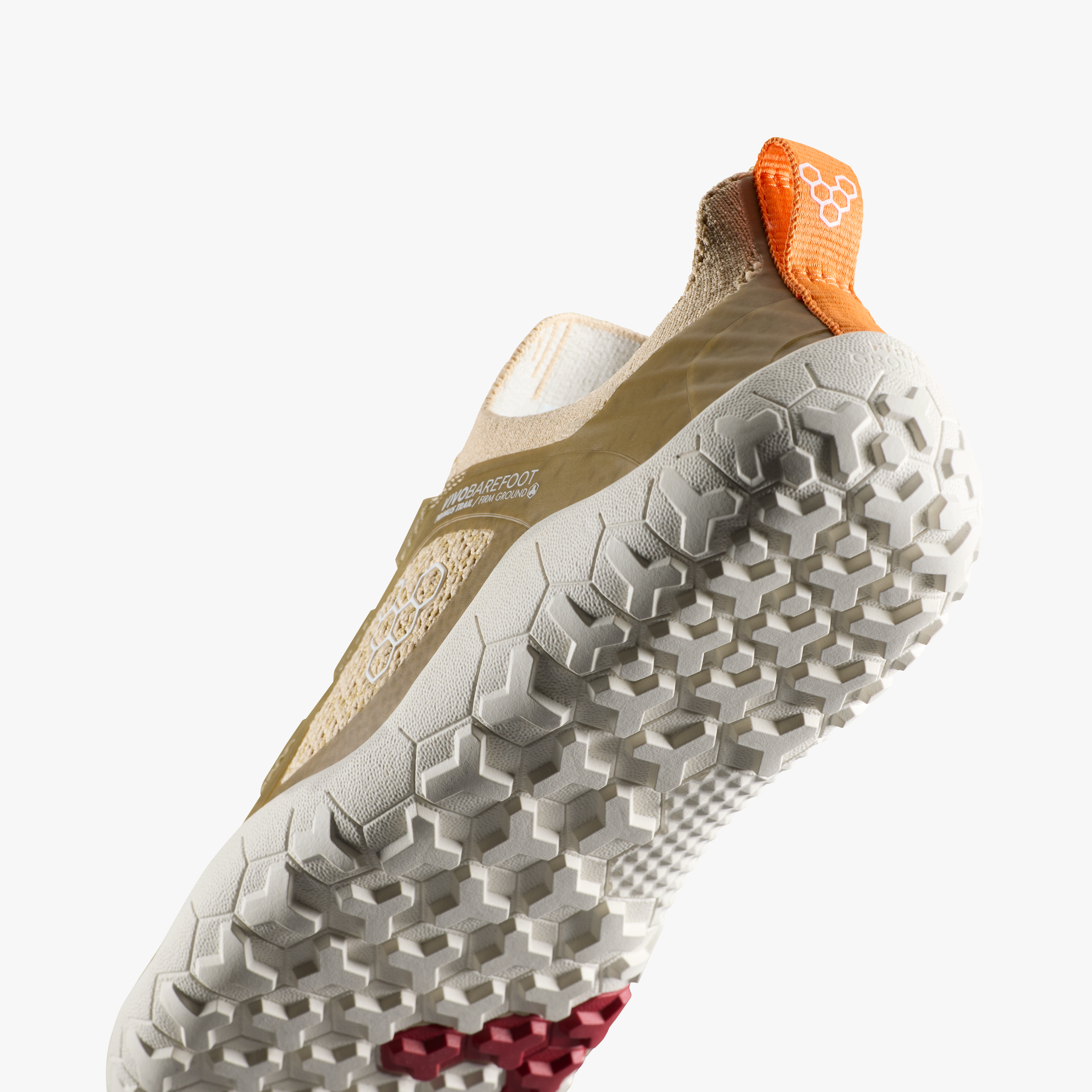 Vivobarefoot Primus Trail Knit FG Juniors – Peyote, nærbillede