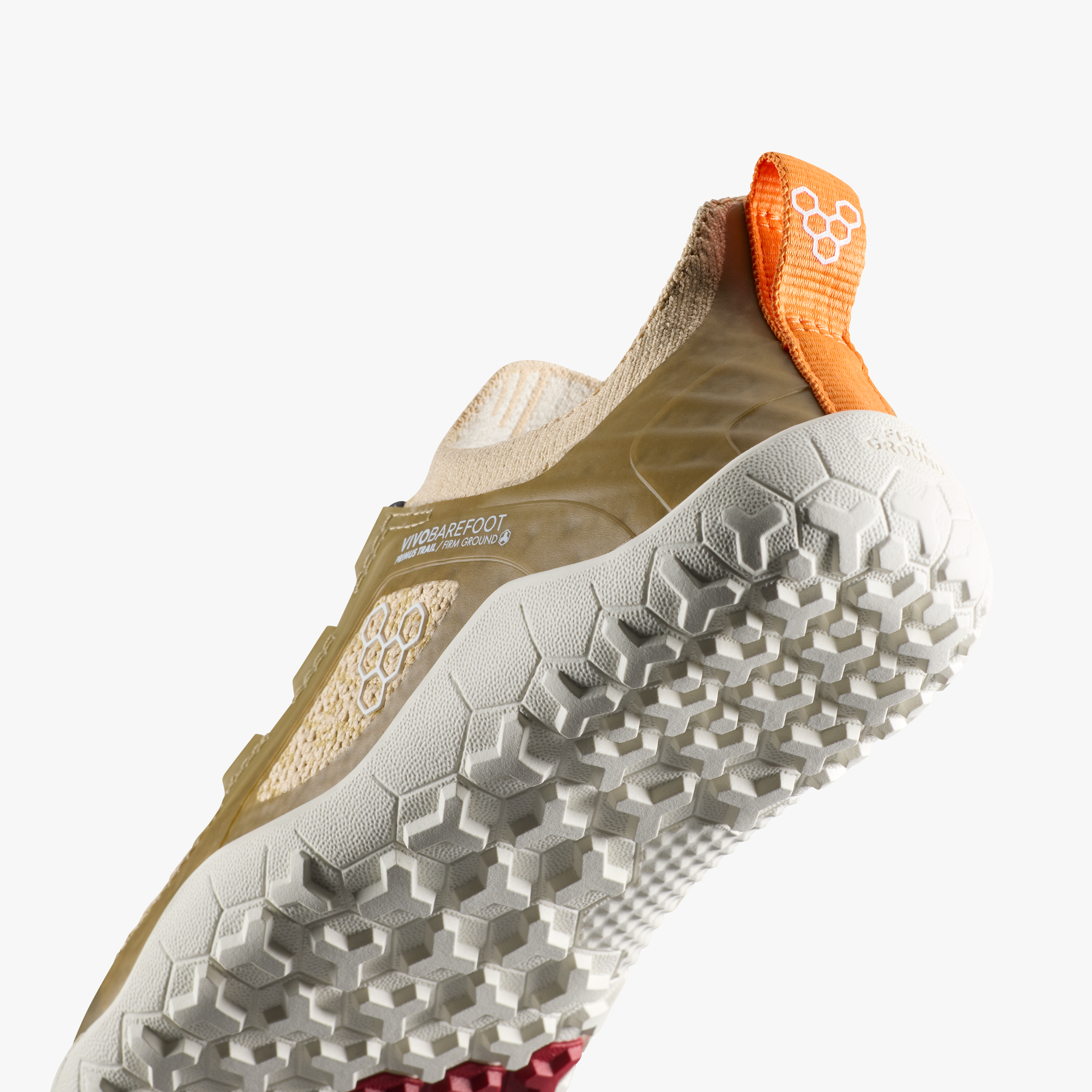 Vivobarefoot Primus Trail Knit FG Kids Peyote, nærbillede af detalje