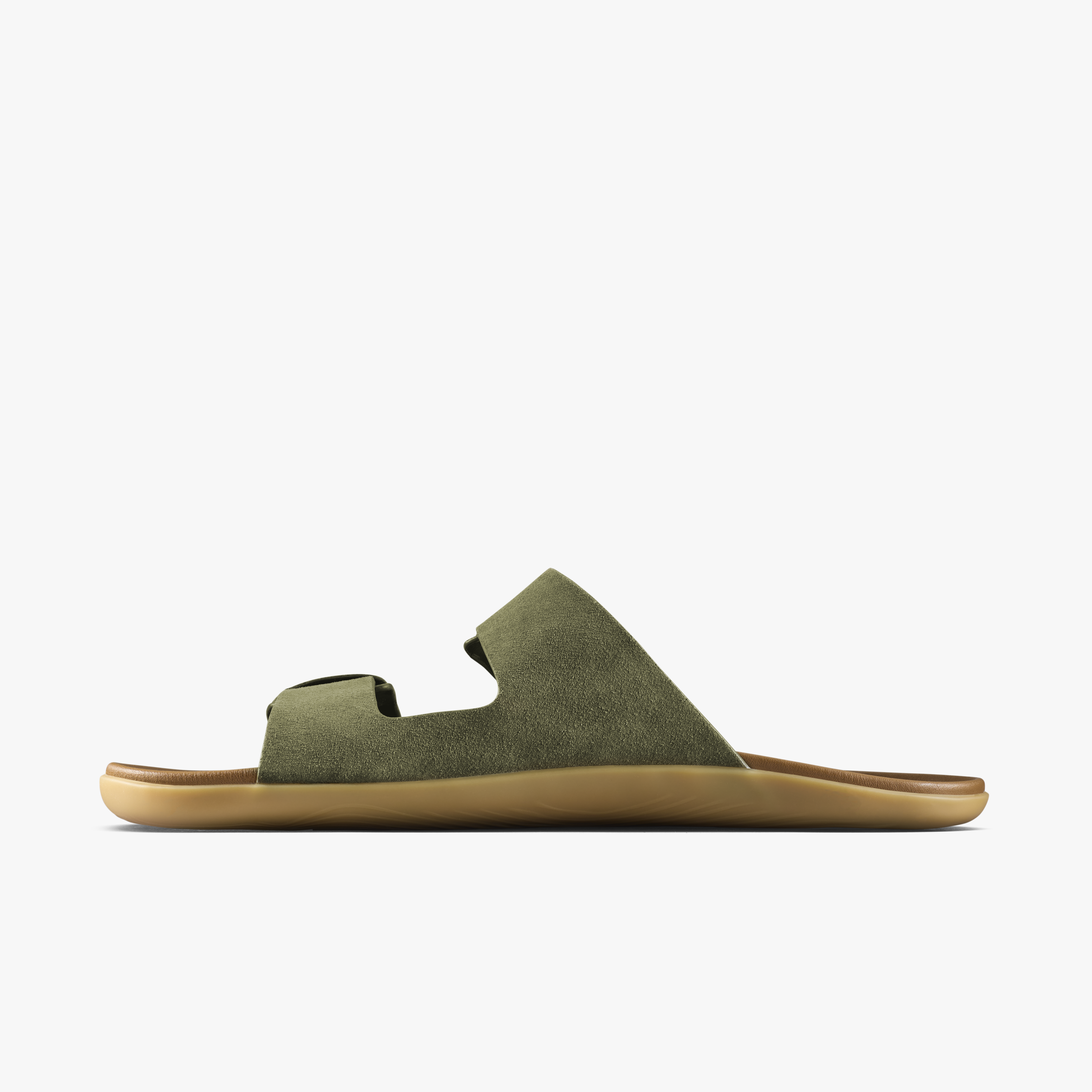 Vivobarefoot Sensus Yin Slide Mens – Dark Olive, indvendig