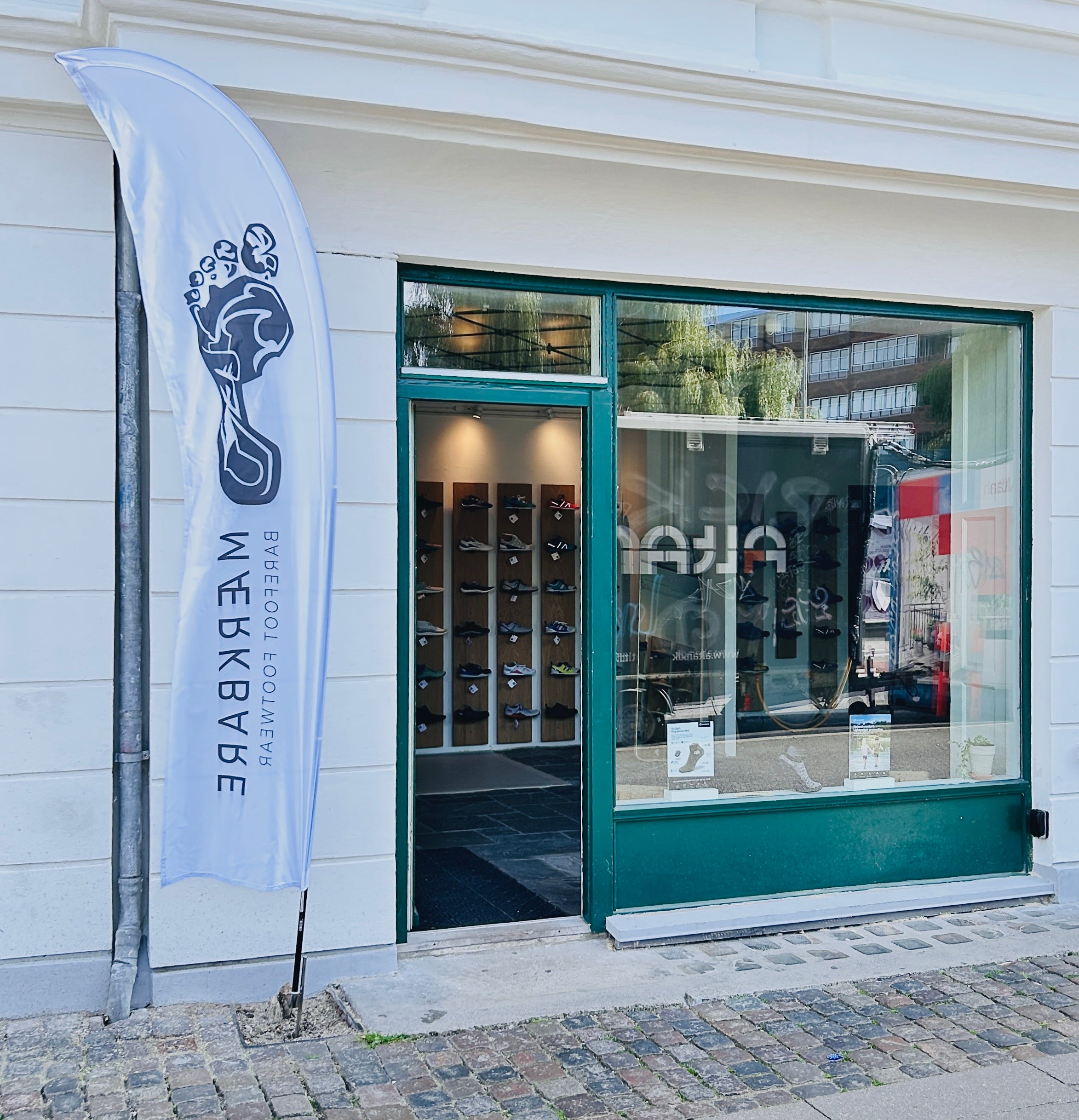 The storefront of Mærkbare in Copenhagen.
