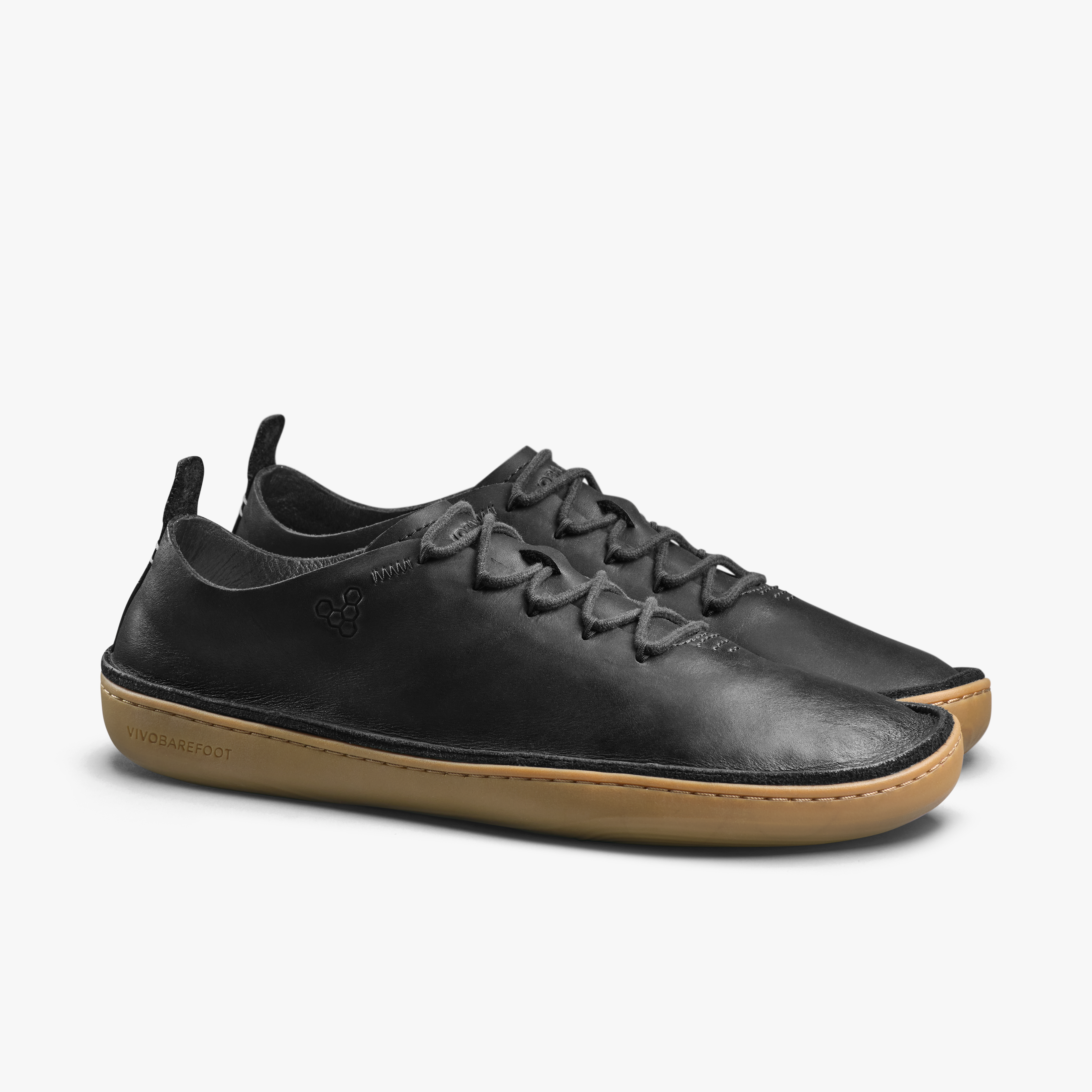 Vivobarefoot Sensus Moc Lace Up Leather Mens Eclipse, parvisning