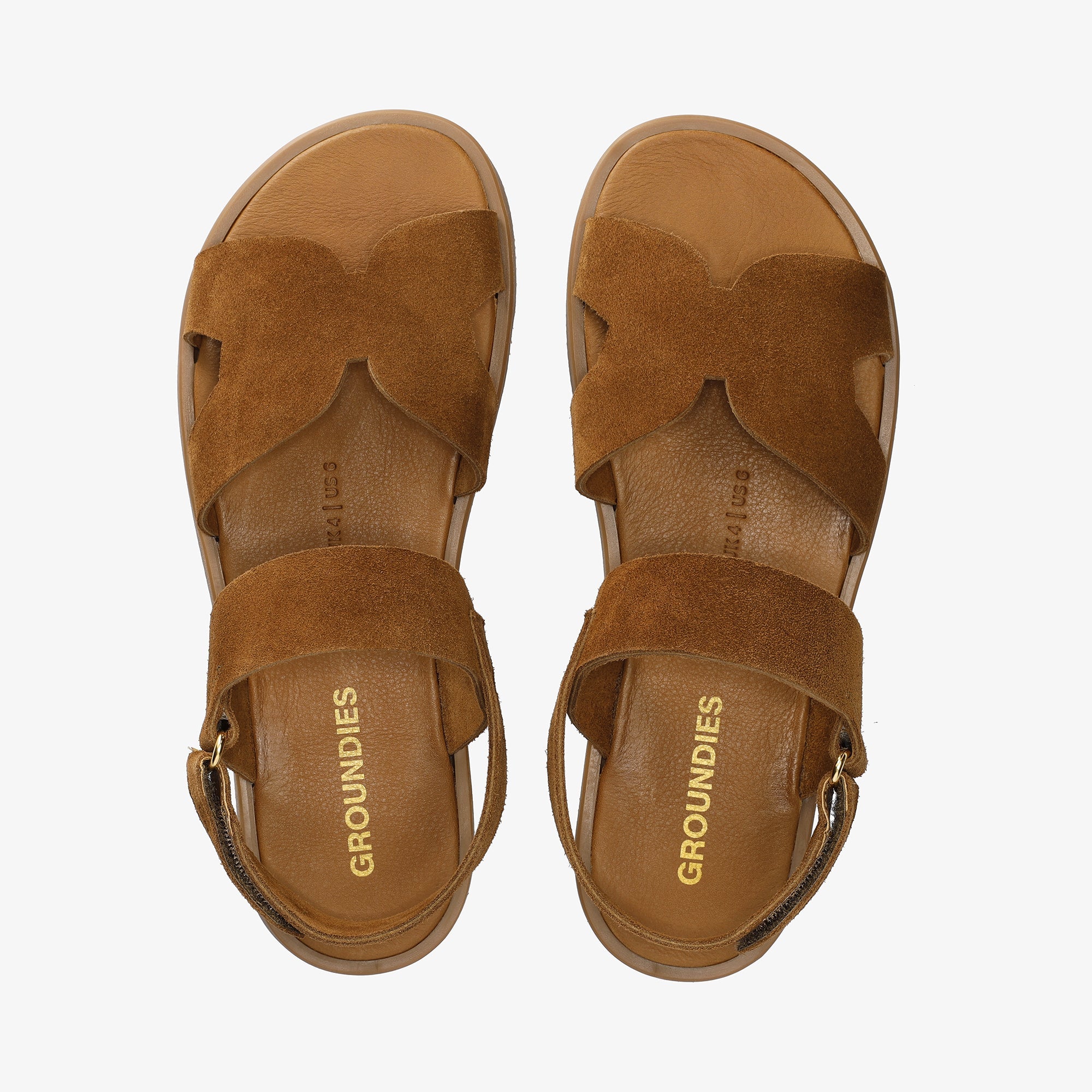 Groundies Juno Womens – Caramel, set fra siden