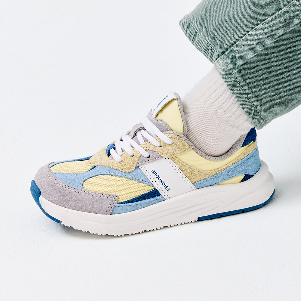 Groundies Starlite 2.0 Juniors – Lemon Cream/Sky Blue, set bagfra
