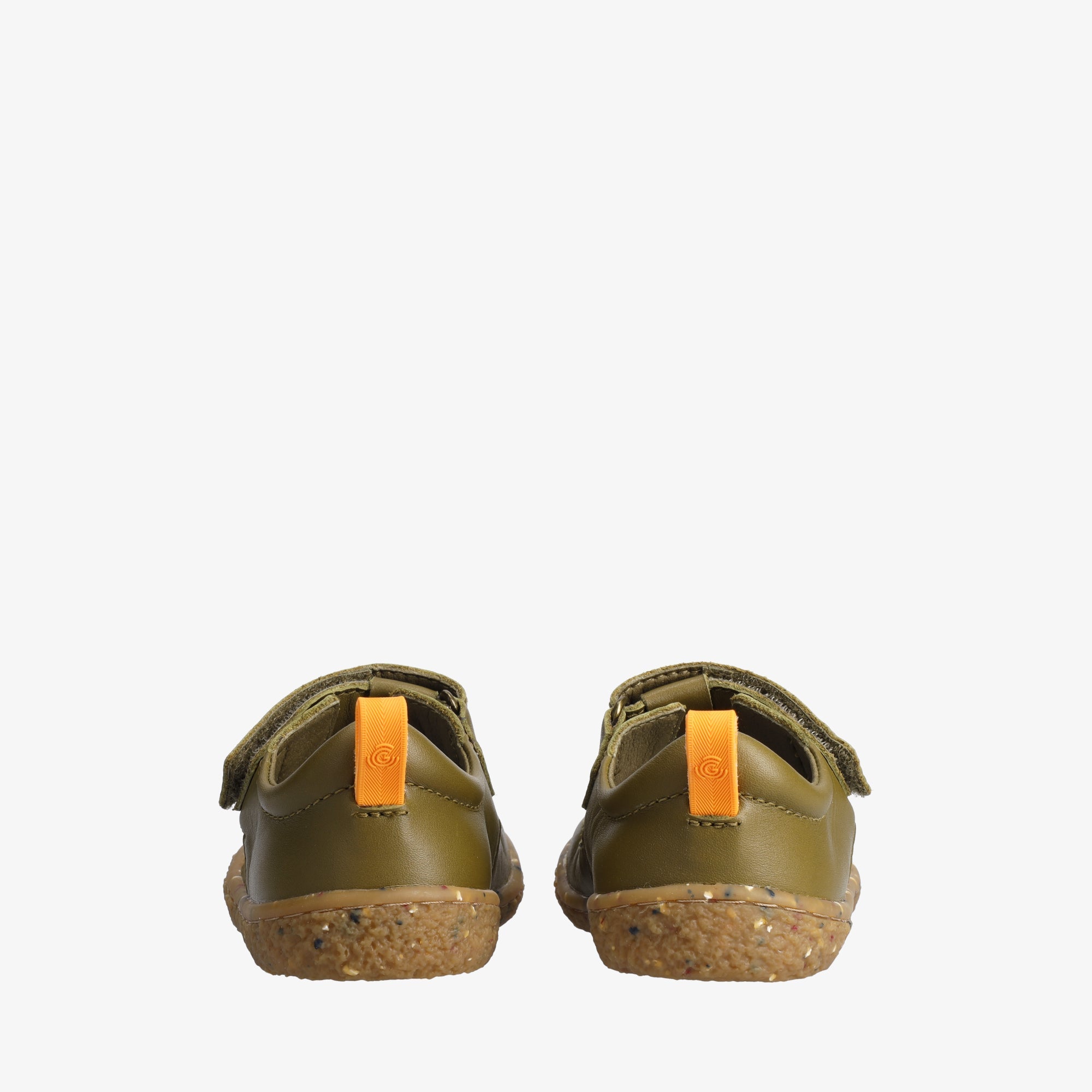 Groundies Noto 2.0 Kids – Khaki/Orange, på fod