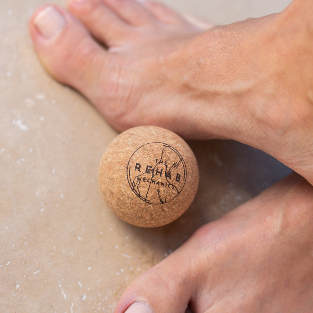 The Rehab Mechanics Mini Cork Ball – lifestyle