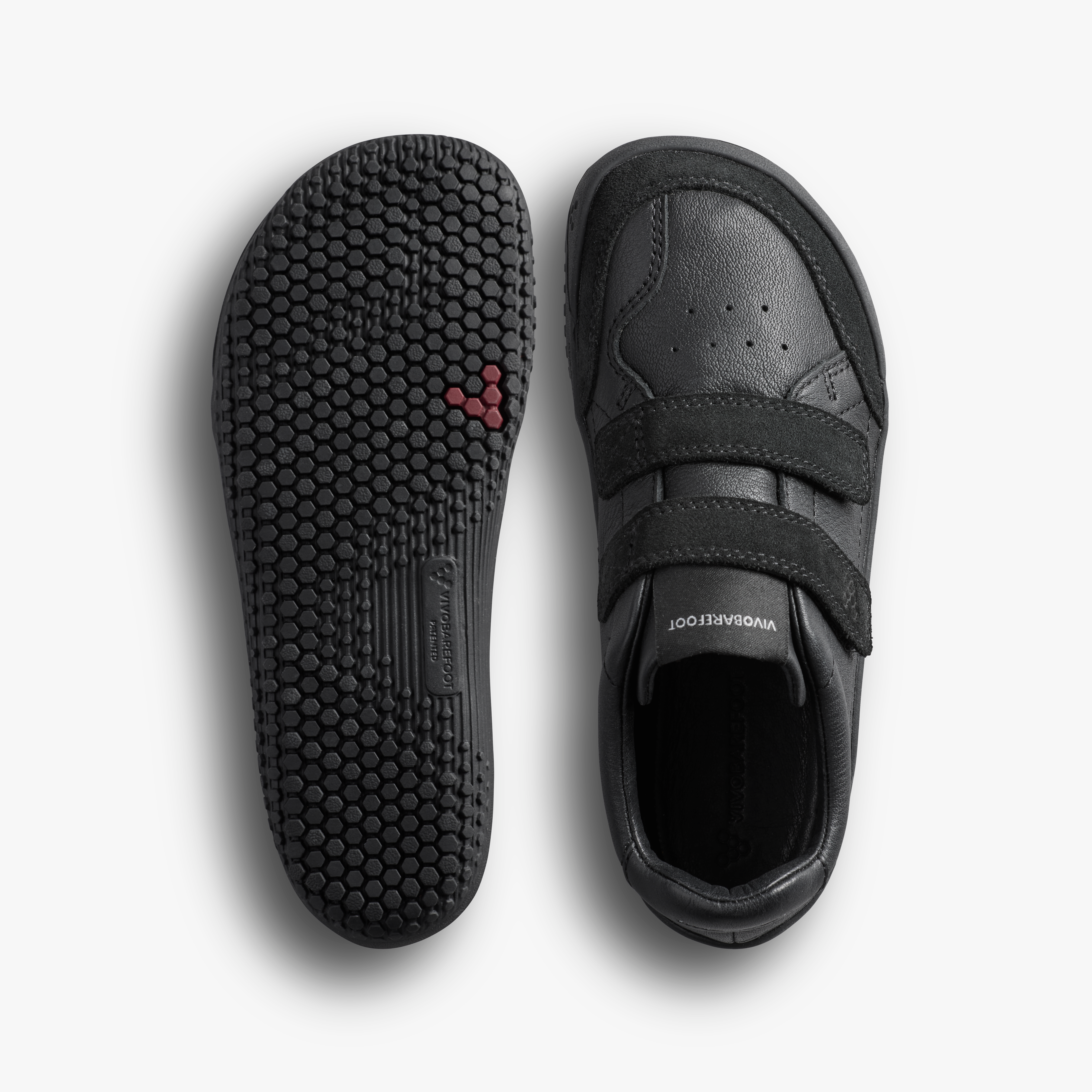Vivobarefoot Gobi Sneaker School Kids – Obsidian, sål og top