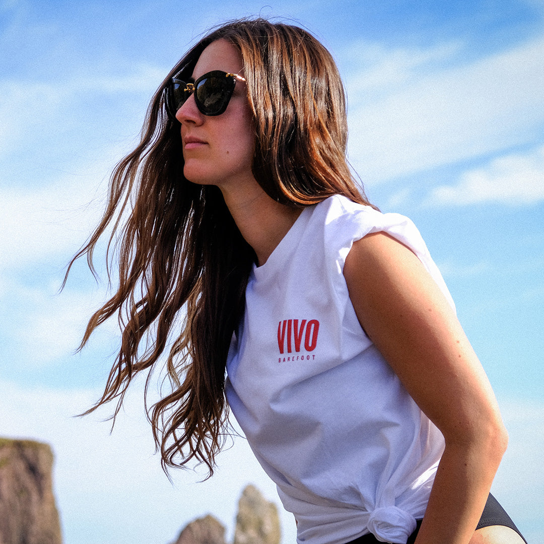 Vivobarefoot So Long Airsoles T-Shirt Unisex – Bright White