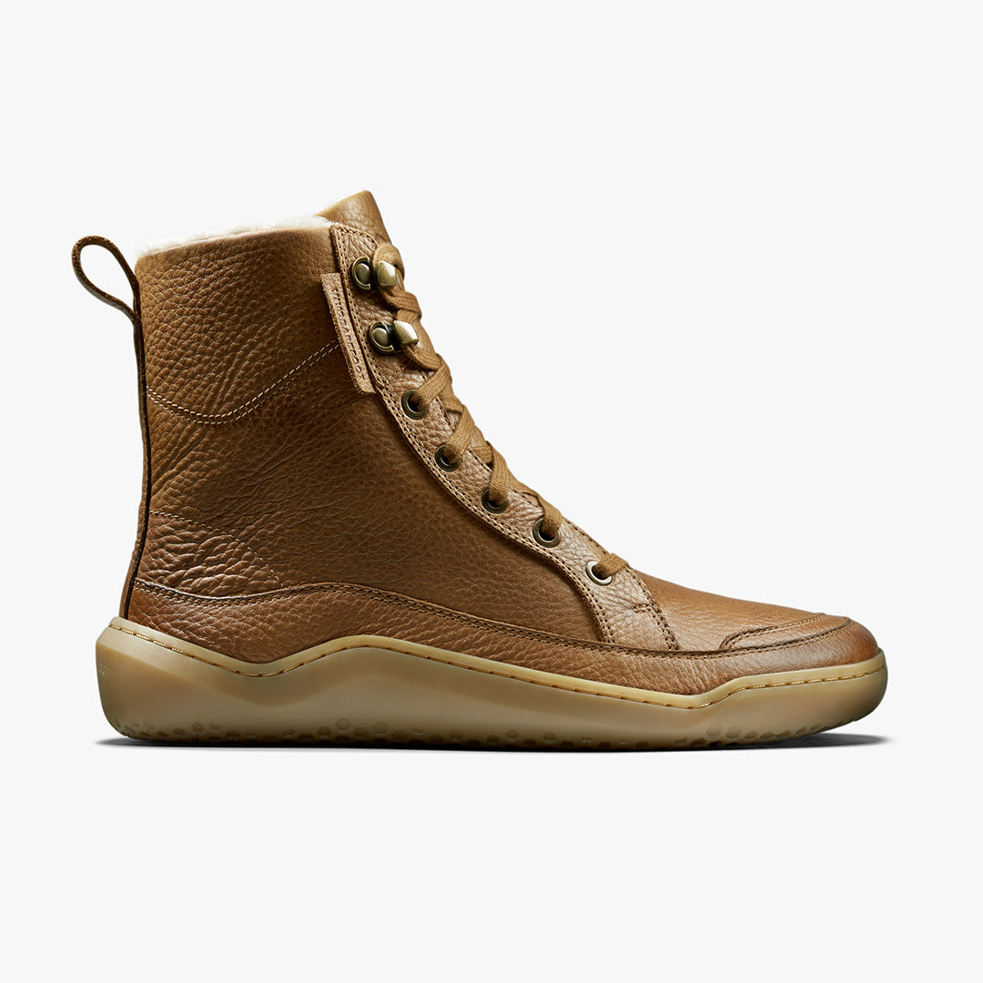 Vivobarefoot Gobi Boot Warmlined Womens - Light Tan