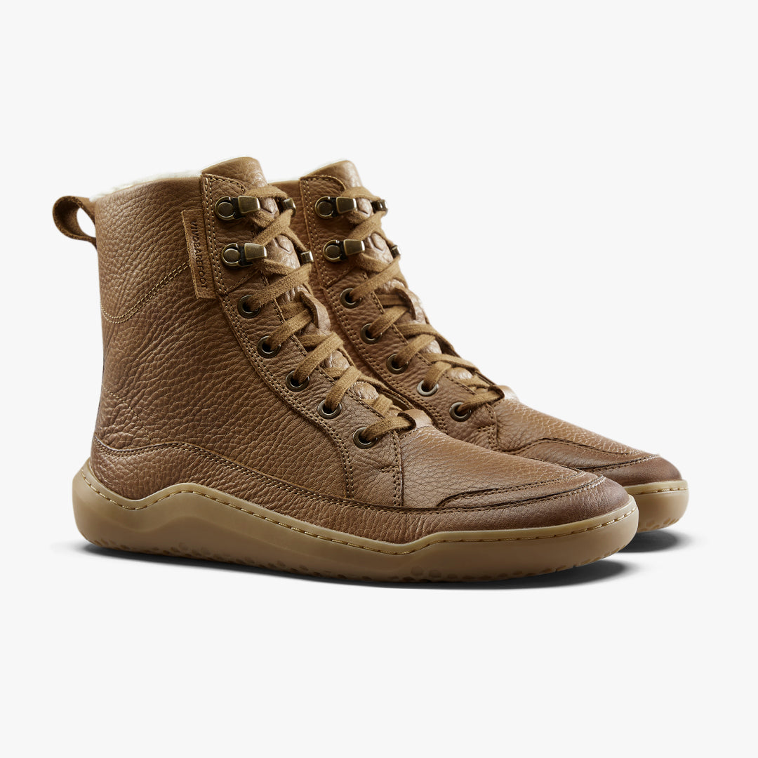 Vivobarefoot Gobi Boot Warmlined Mens - Light Tan