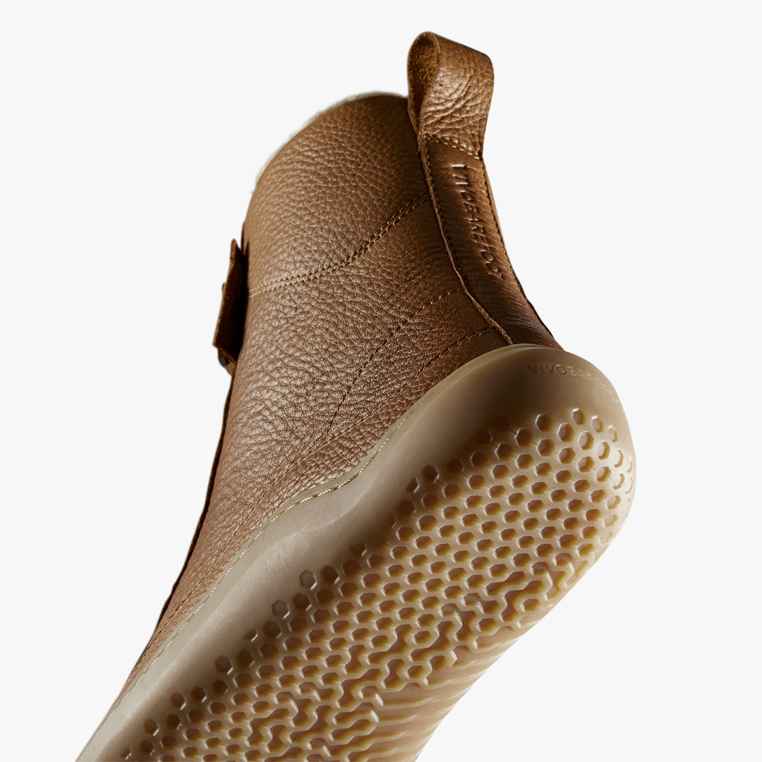 Vivobarefoot Gobi Boot Warmlined Mens - Light Tan