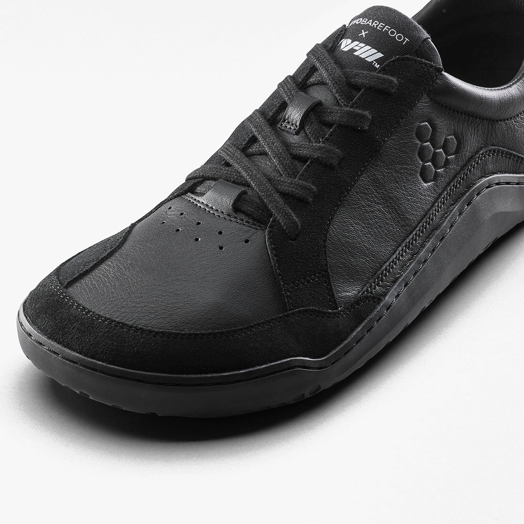 Vivobarefoot Gobi II Sneaker Premium Leather Mens – Triple Black