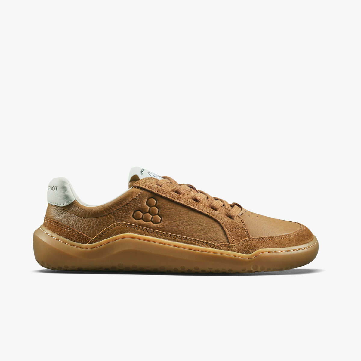 Vivobarefoot Gobi III barfodssko til herre i tan læder, set fra ydersiden