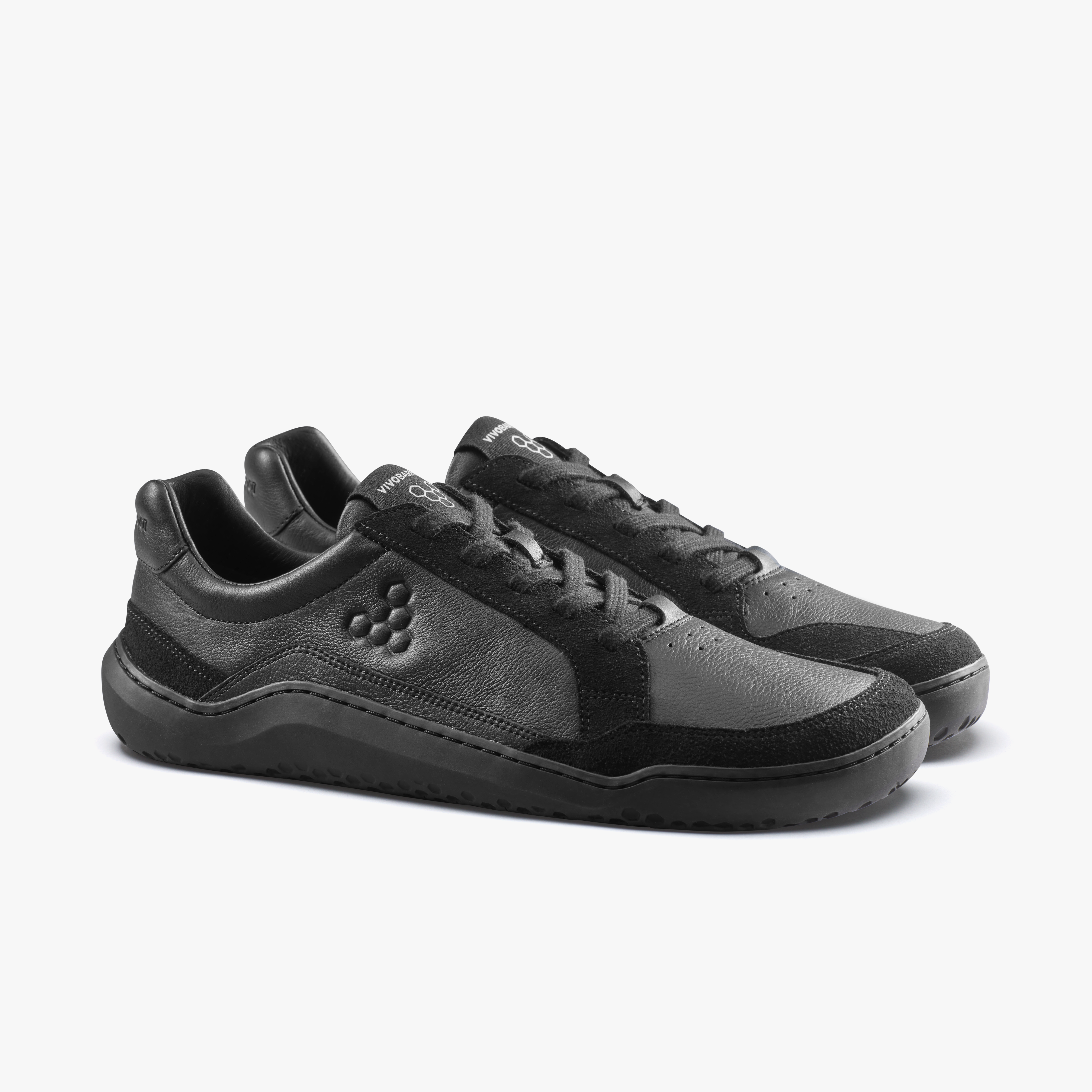 Vivobarefoot Gobi III Sneaker Leather Mens barfodssko til mænd i farven triple obsidian, par