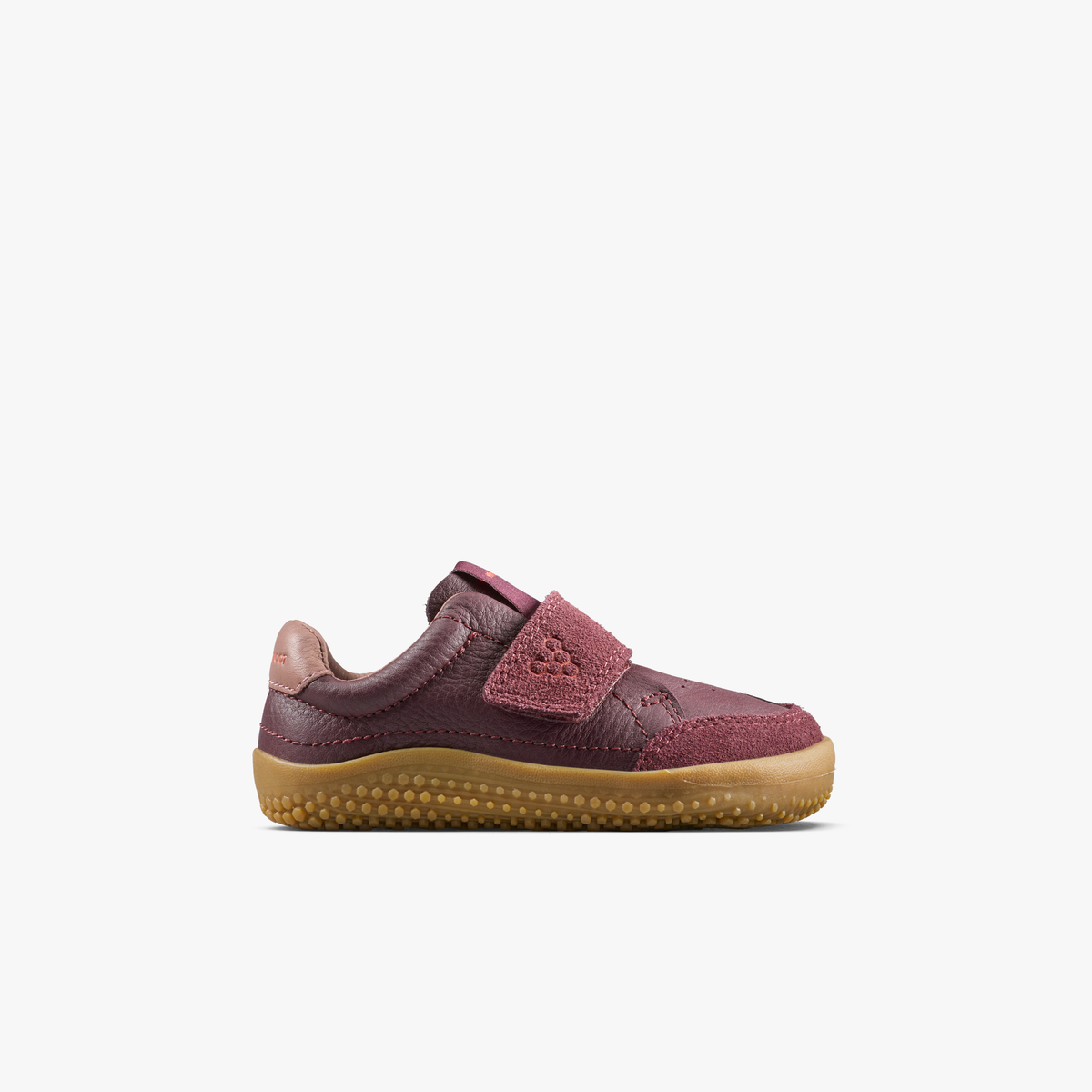 Vivobarefoot Gobi Sneaker Toddlers barfodssko i fig læder og ruskind, set fra ydersiden