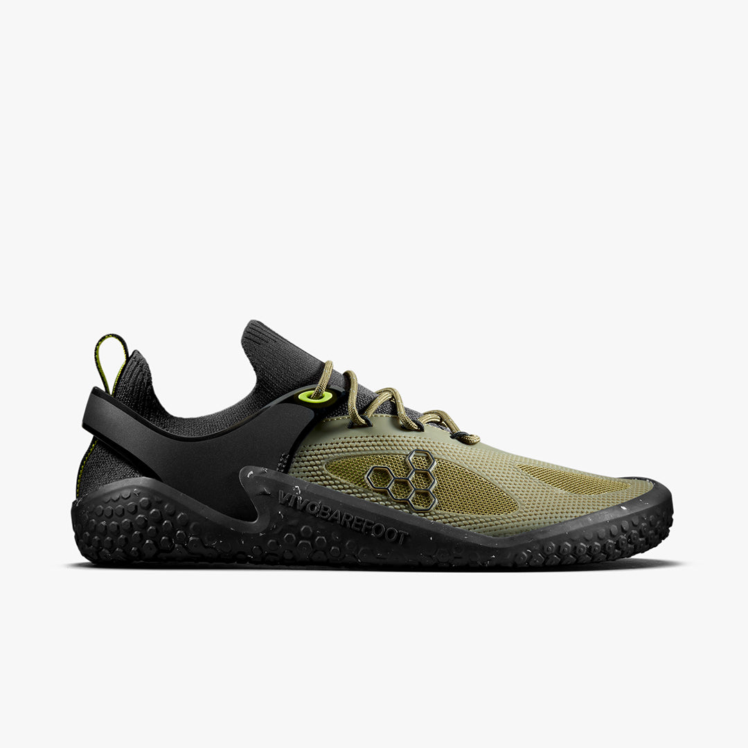 Vivobarefoot Motus Strength Mens – Forest Green/Acid Lime