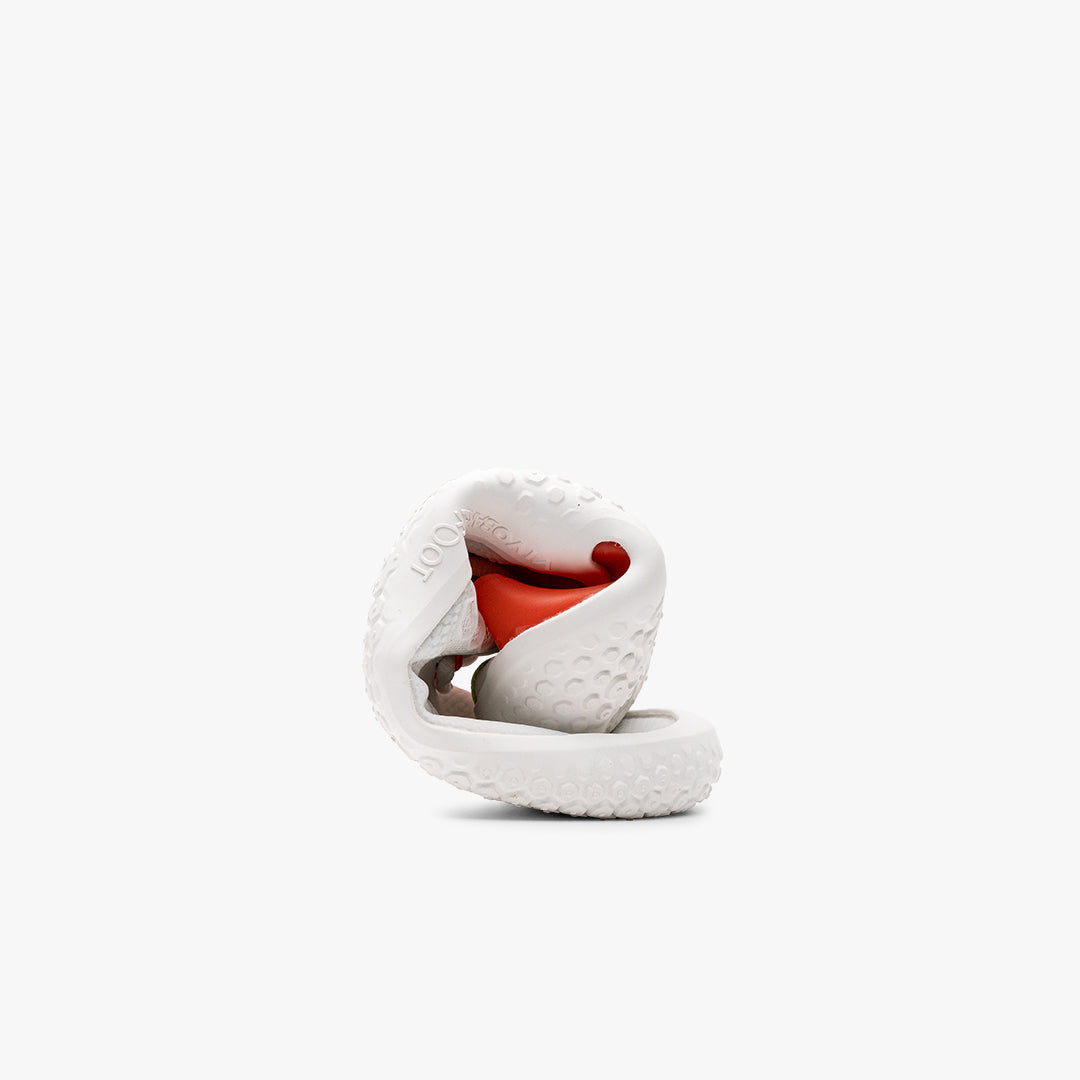 Vivobarefoot Motus Strength Mens – White / Scarlet Ibis