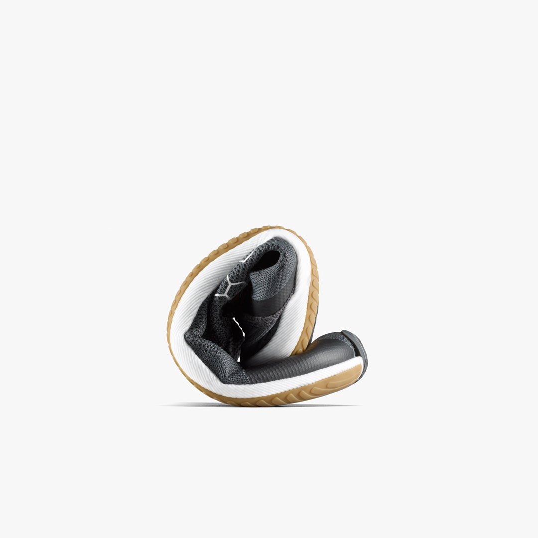 Vivobarefoot Primus Flow Knit Mens barfodssko til mænd i farven eclipse/gum, rullet