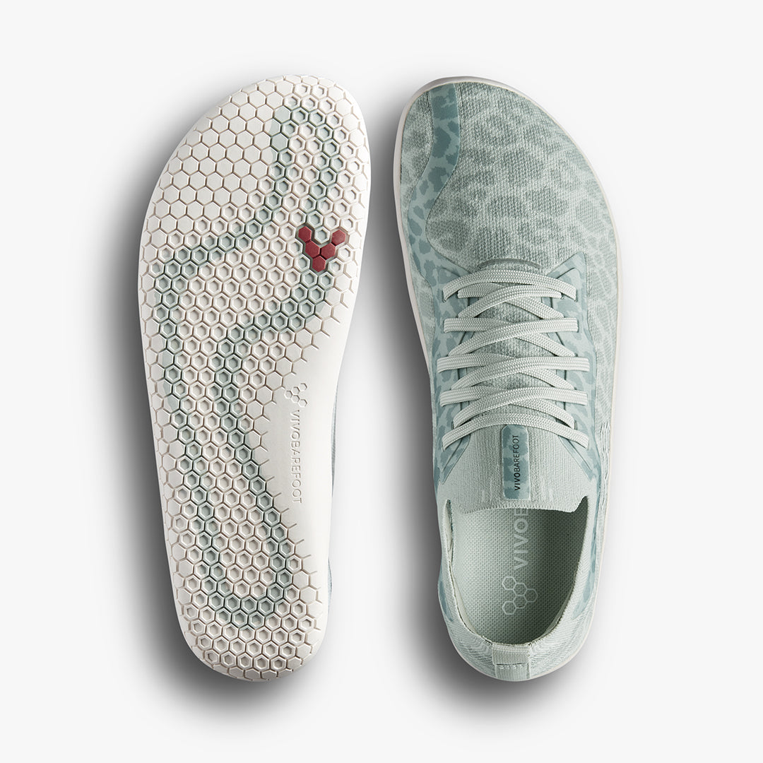 Vivobarefoot Primus Lite Knit Womens – Frosted Mint Leopard