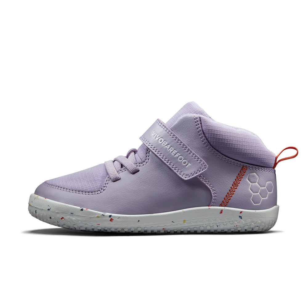 Vivobarefoot Primus Ludo Hi Kids – Lilac