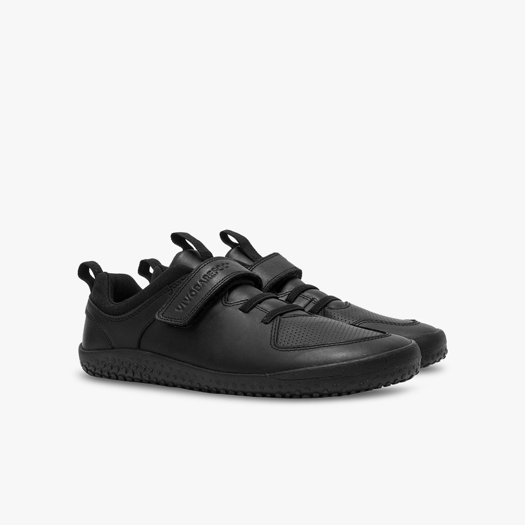 Vivobarefoot Primus Ludo School Juniors barfods sorte sneakers til teenager i farven obsidian, par