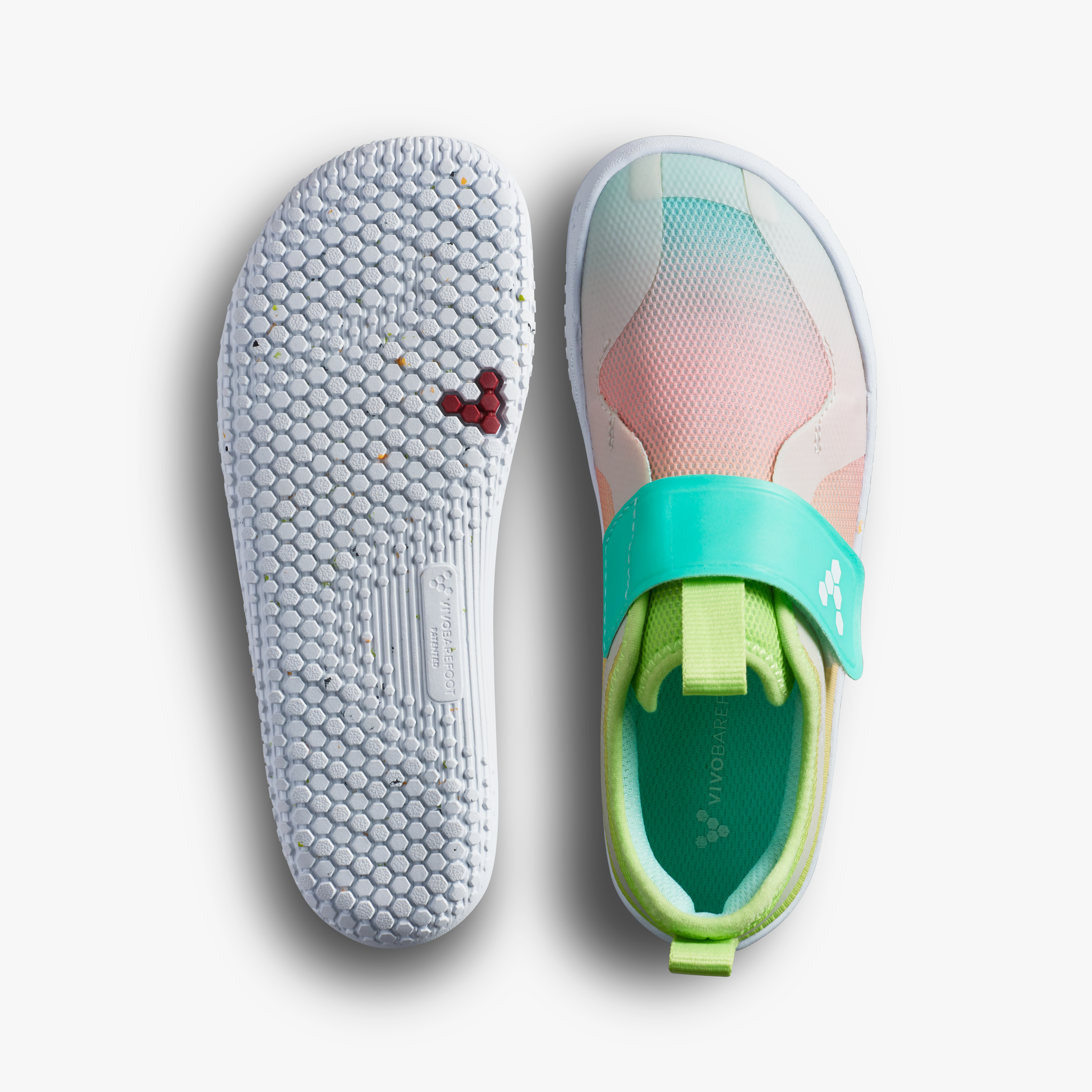 Vivobarefoot Primus Sport IV Preschool barfodssko til børn i farven ombre, sål og top