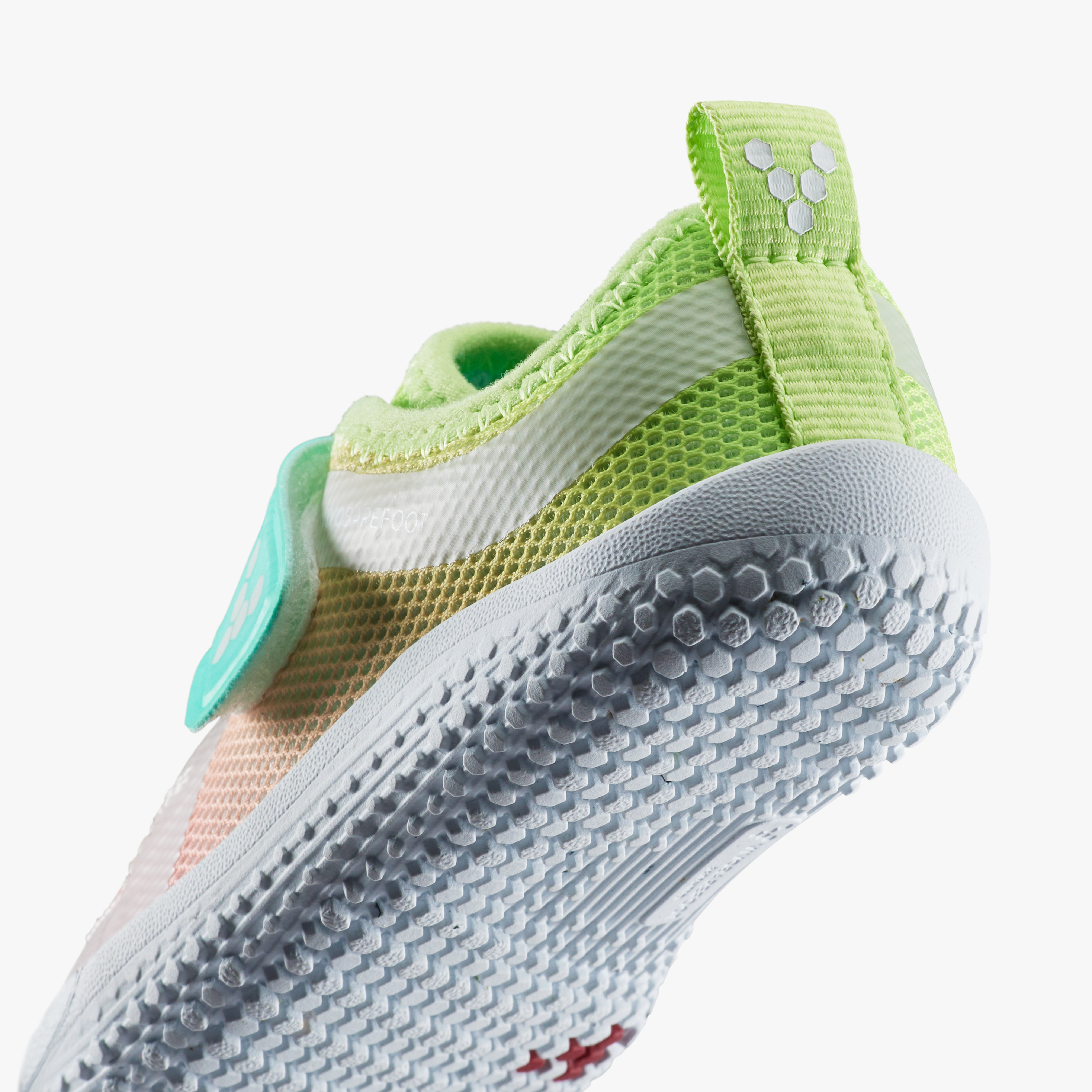 Vivobarefoot Primus Sport IV Toddlers barfodssko til børn i farven ombre, nærbillede