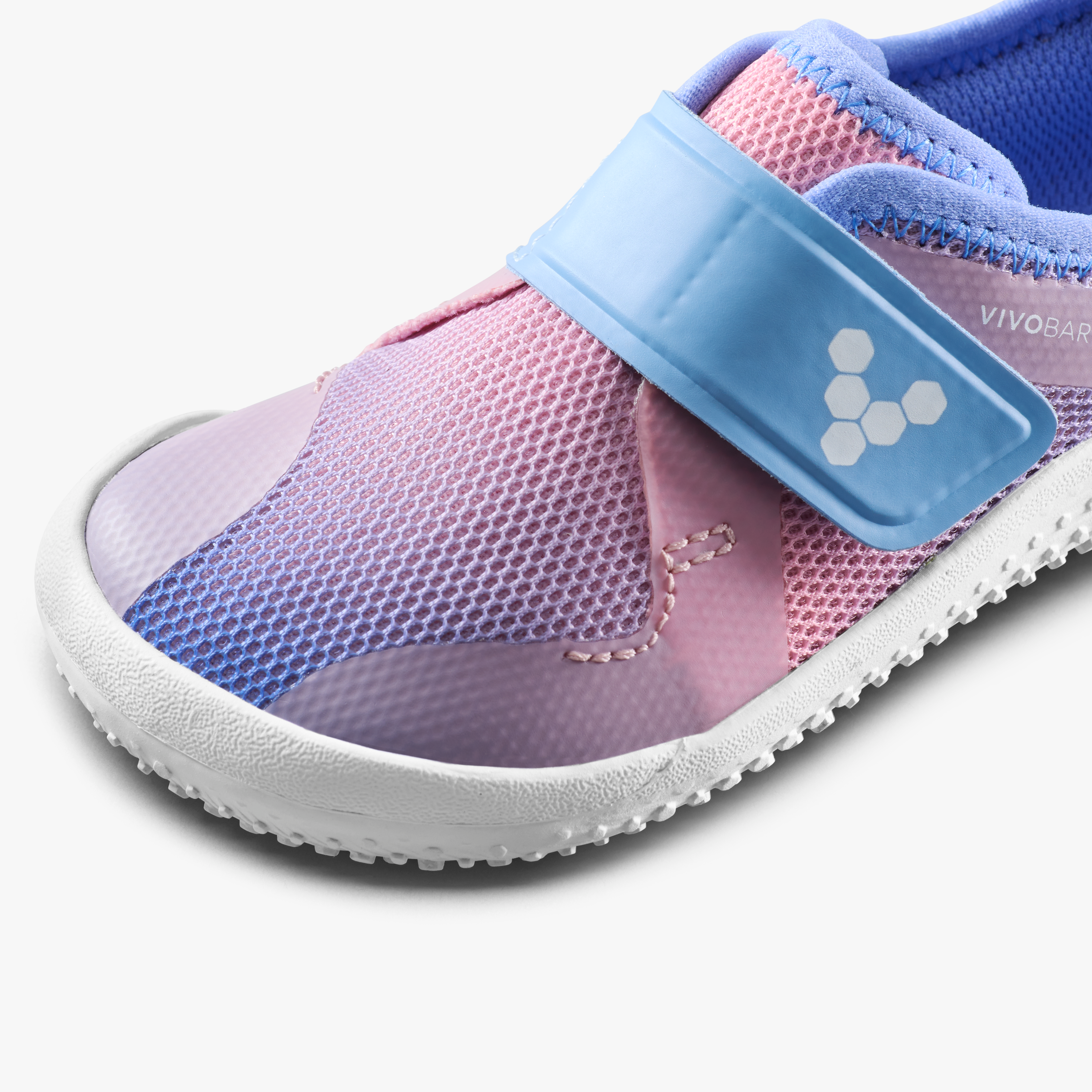 Vivobarefoot Primus Sport IV Toddlers barfodssko til børn i farven unicorn, nærbillede