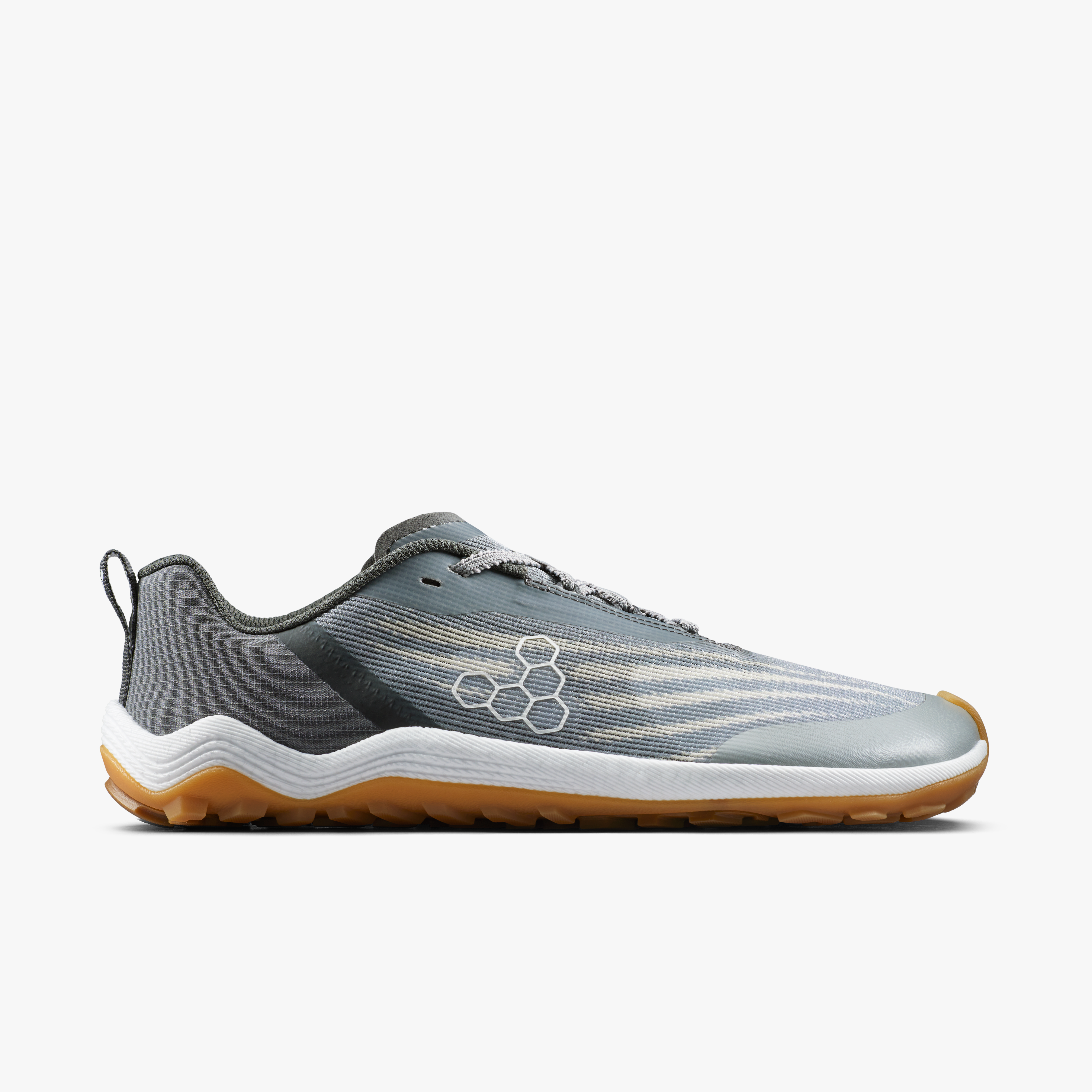 Vivobarefoot Primus Trail Flow Womens barfodssko til kvinder i farven dark olive, yderside