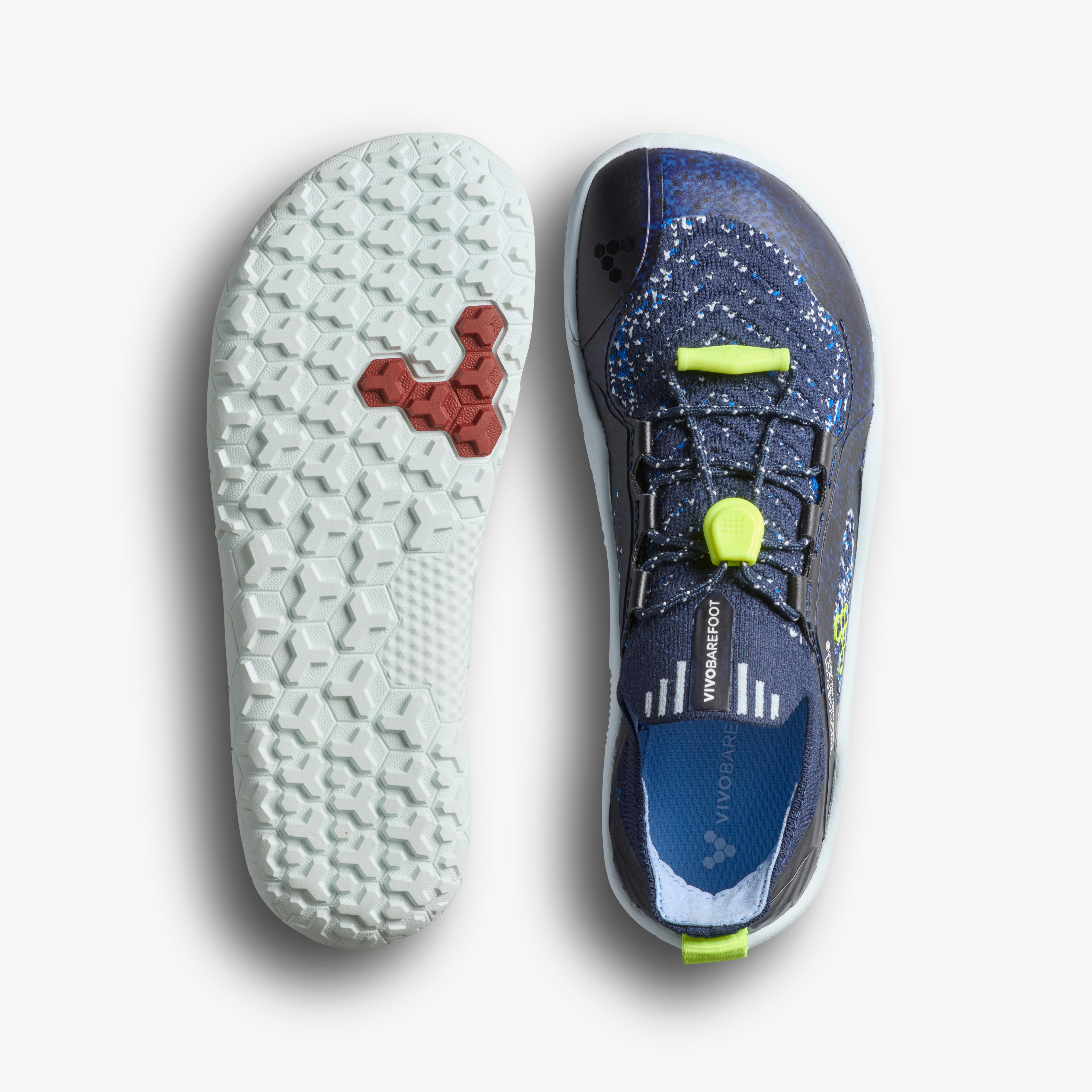 Vivobarefoot Primus Trail Knit FG Kids barfodssko til børn i farven night sky, sål og top