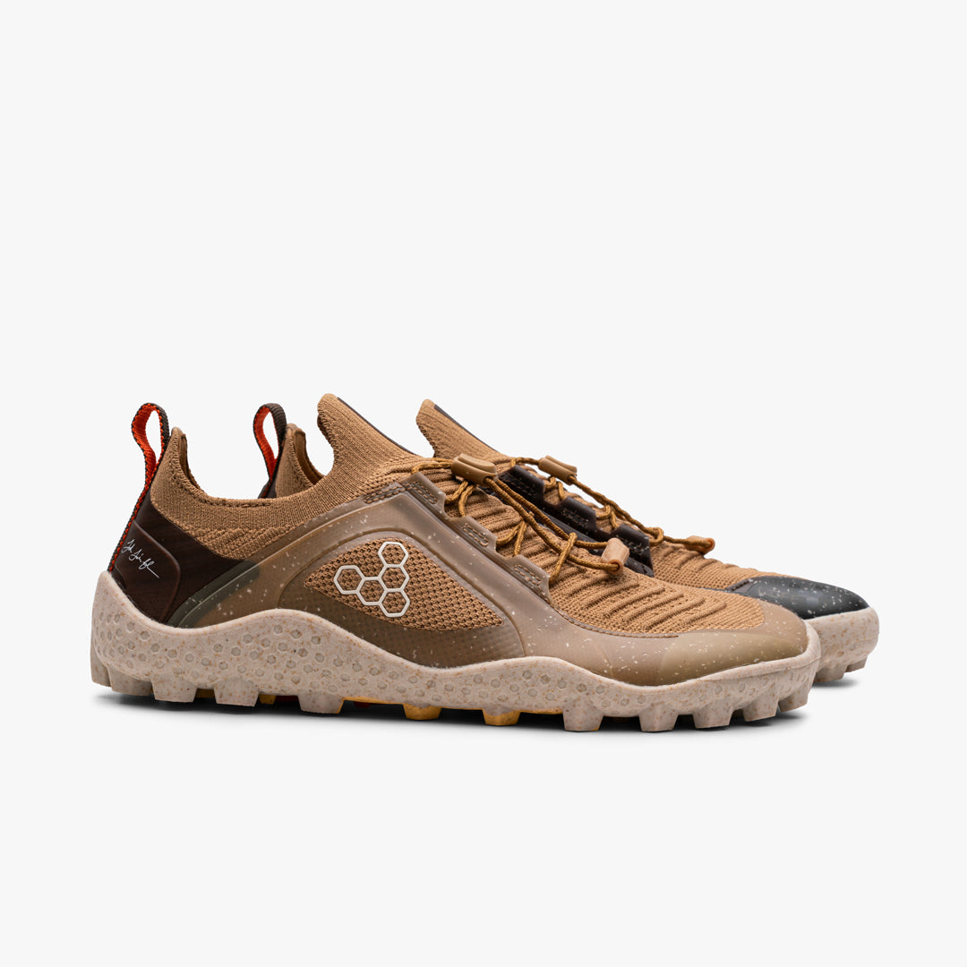 Vivobarefoot Primus Trail Knit SG JJF Mens – Bone Brown