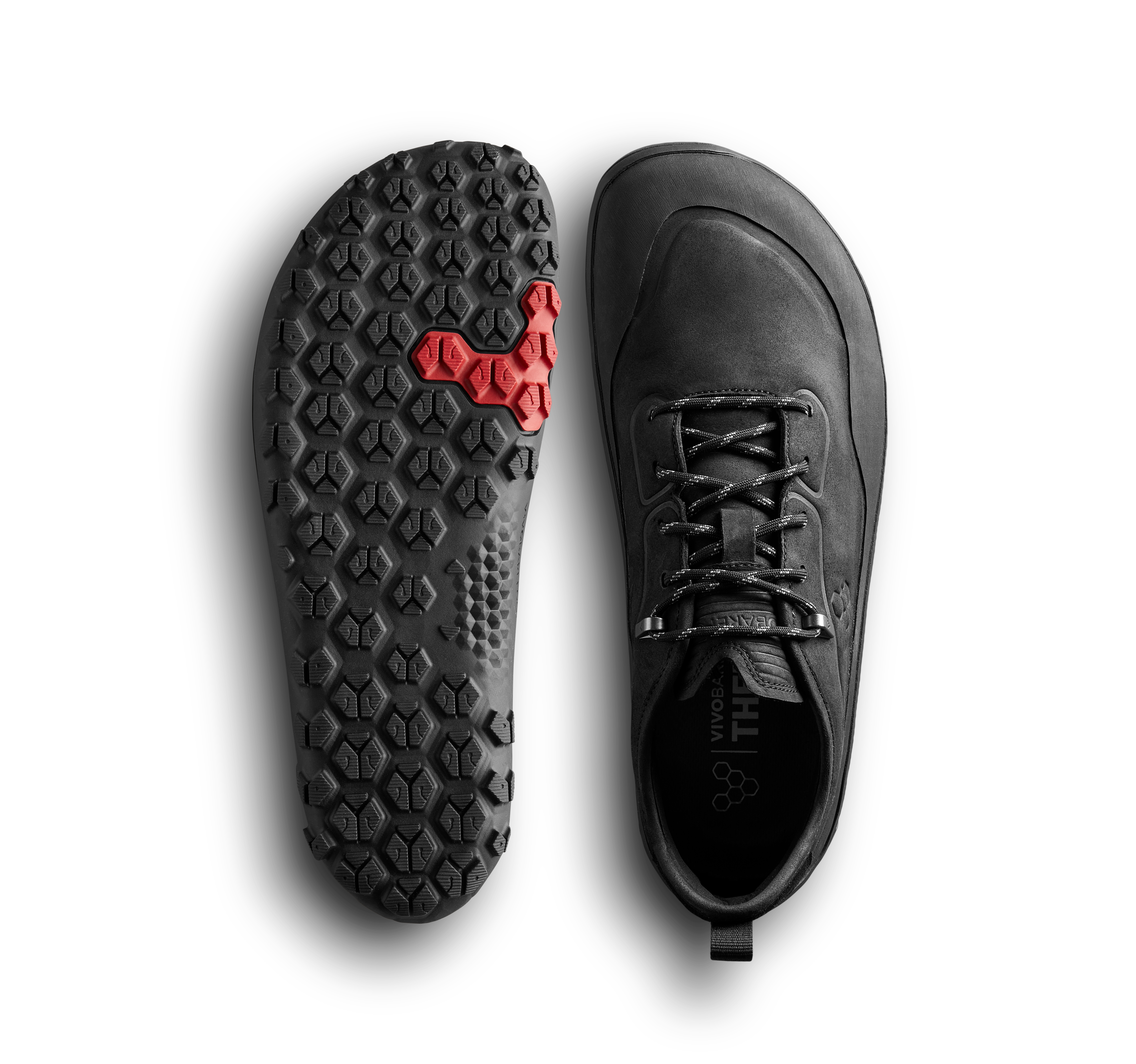 Vivobarefoot Tracker Leather Low Mens – Obsidian