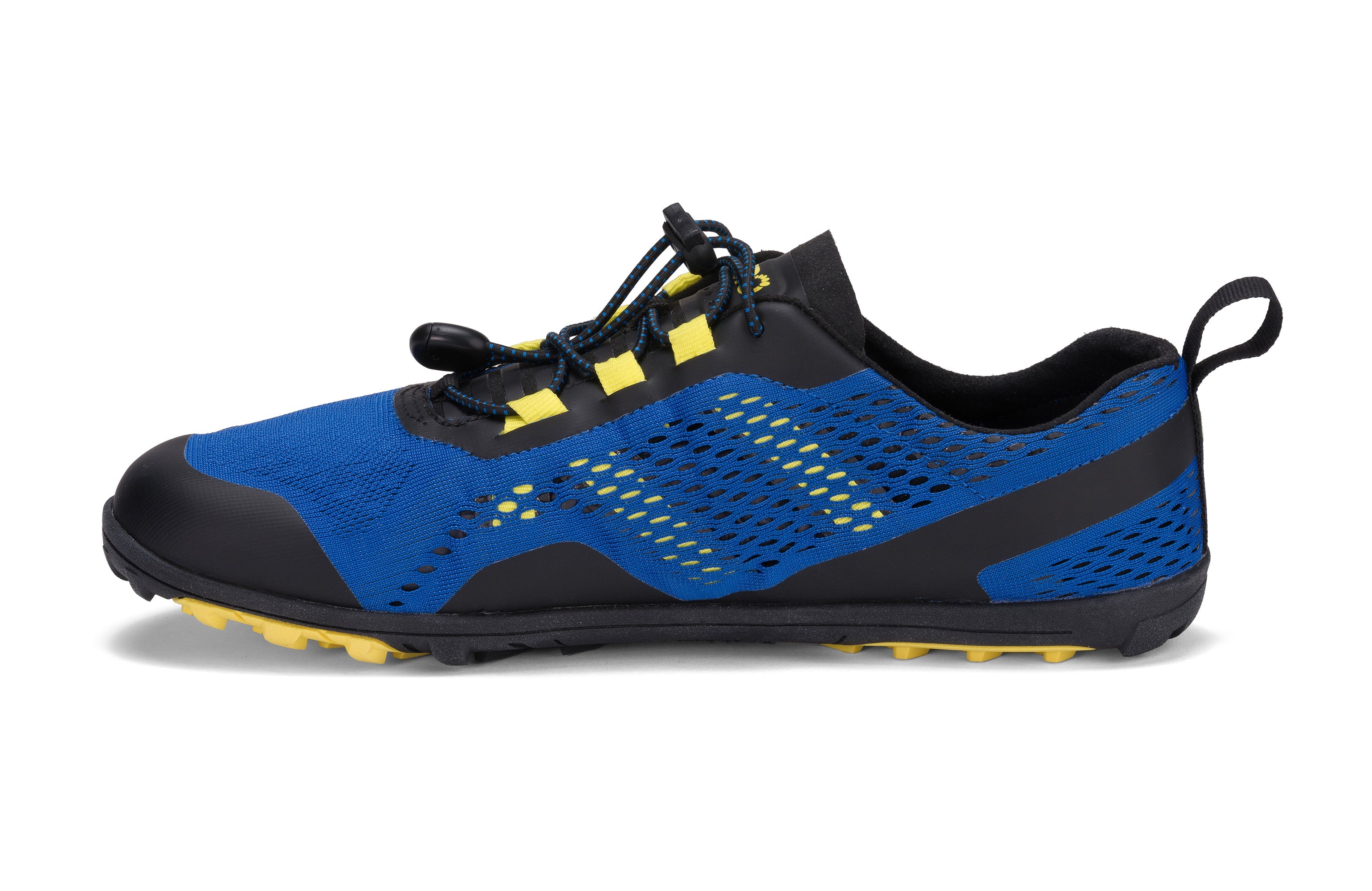 Xero Shoes Aqua X Sport barfods vand træningssko til mænd i farven blue / yellow, inderside