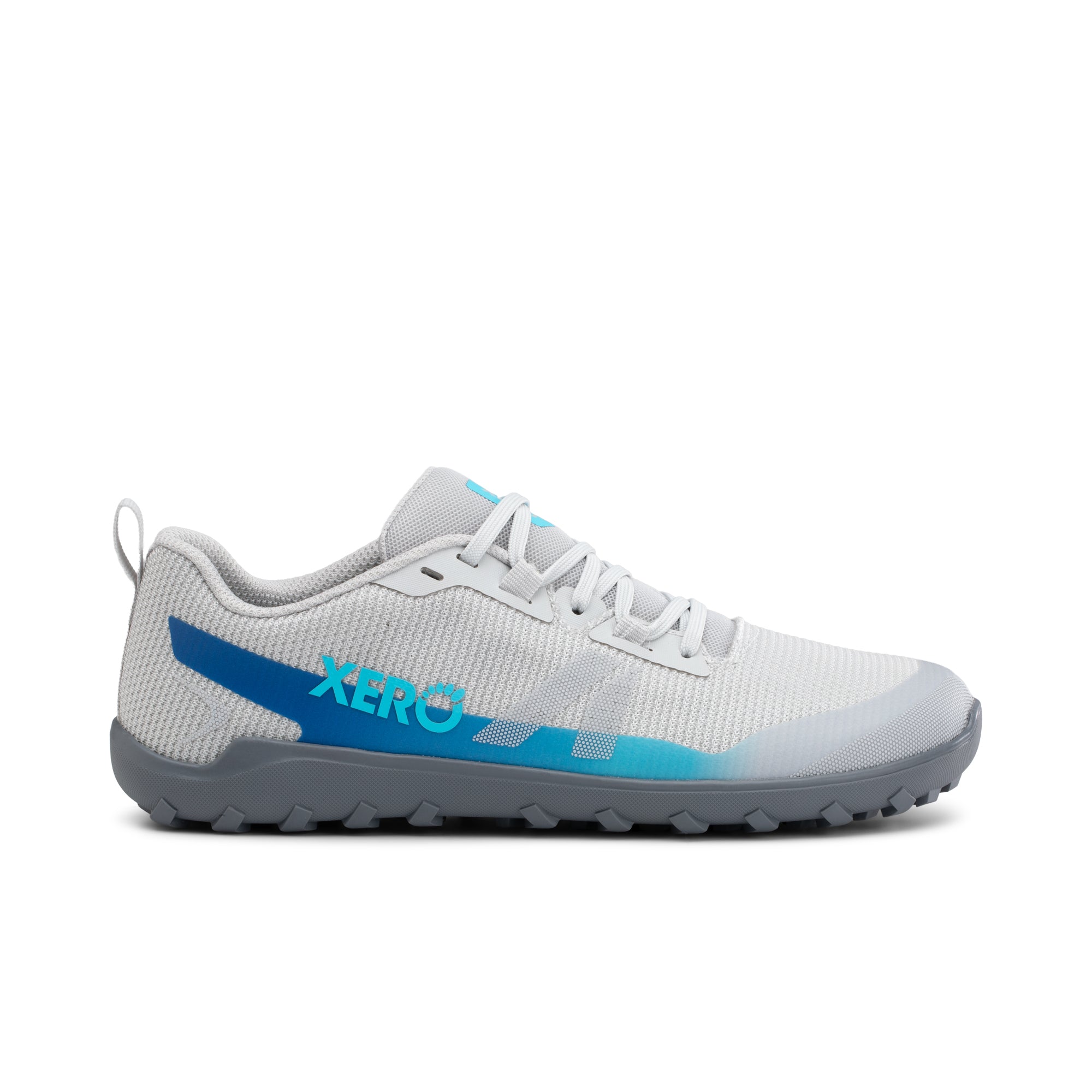 Xero Shoes Mesa Summit barfodssko til dame i farven Lunar / Xero Blue, set fra ydersiden