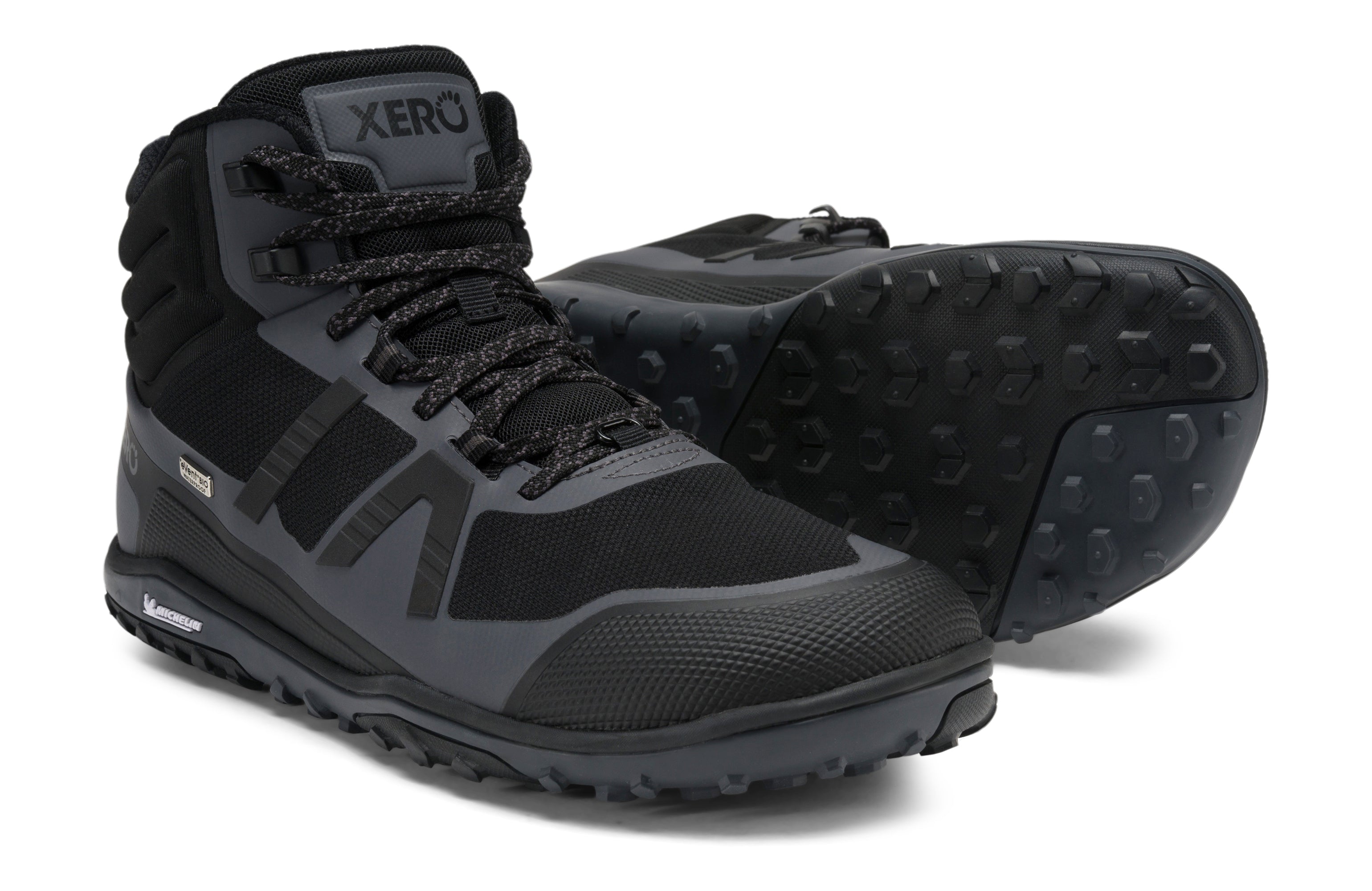 Xero Shoes Scrambler Mid II WP Mens – Black / Asphalt