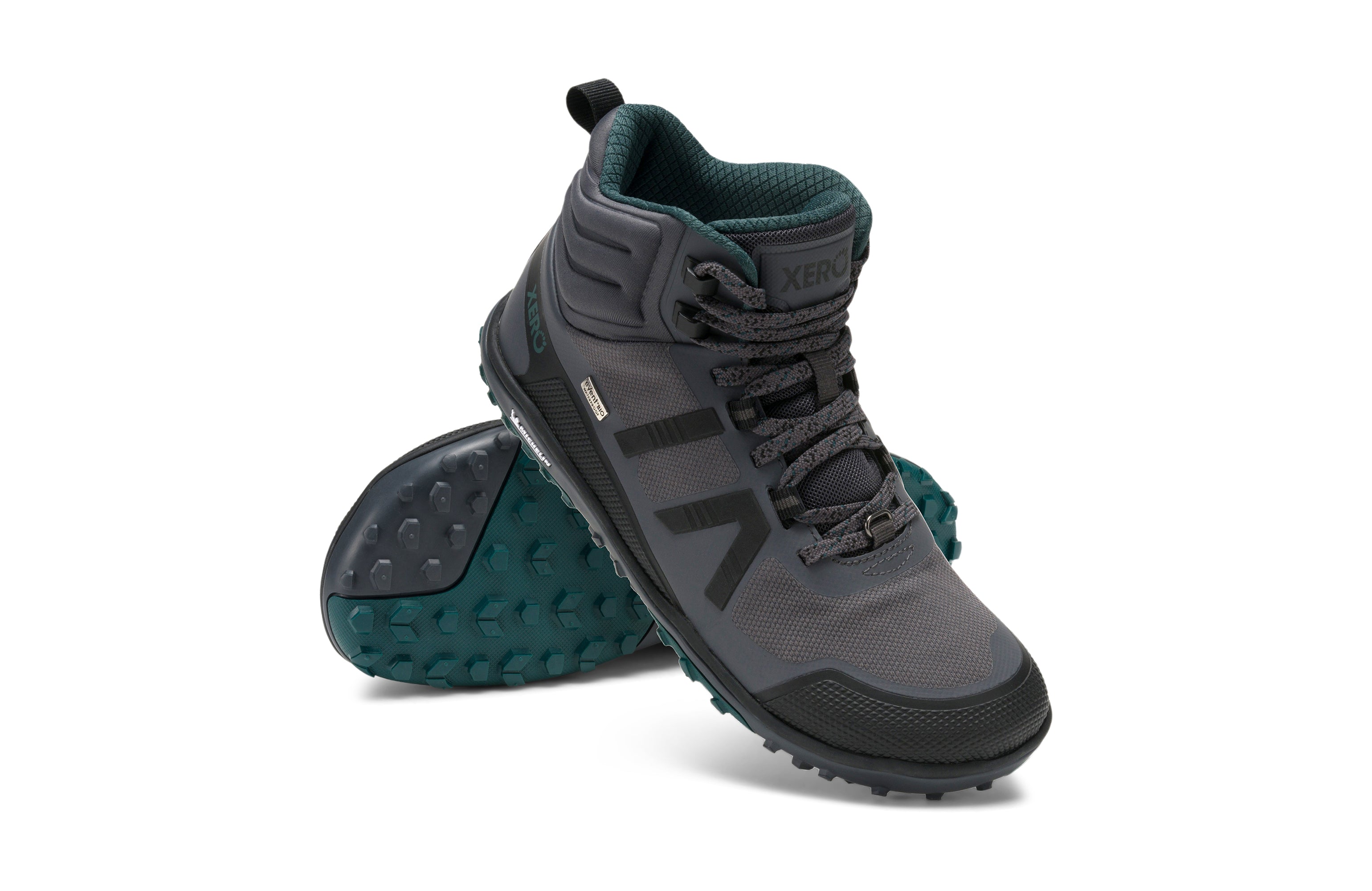 Xero Shoes Scrambler Mid II WP Women – Asphalt/Sea Moss