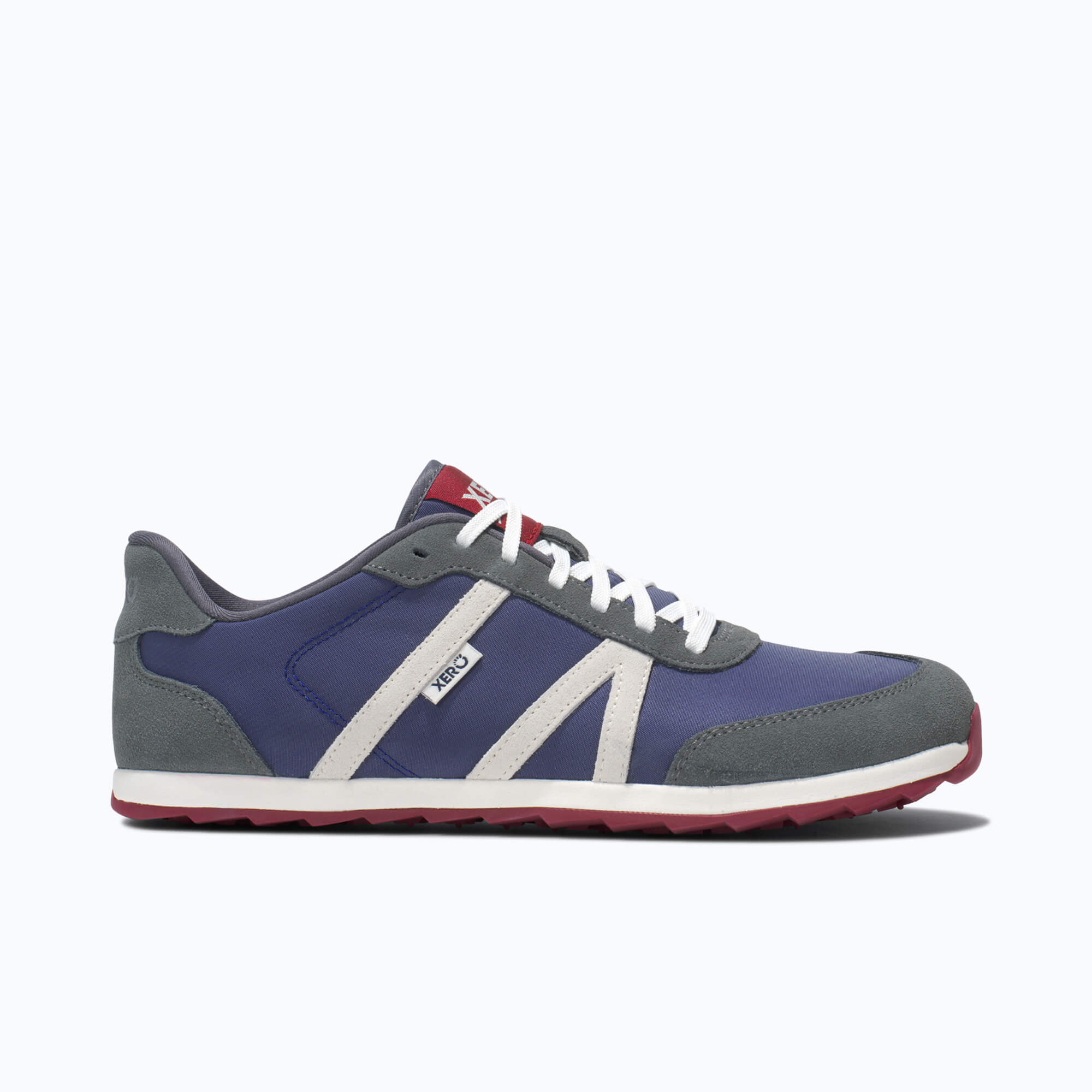 Xero Shoes Wynn Womens – Blue/Gray/Red barfodssko til kvinder i farven blue/gray/red, yderside