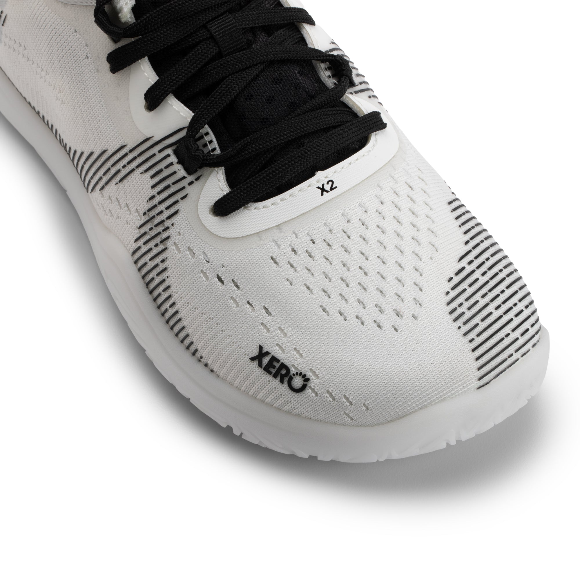 Xero Shoes X2 barfodssko til dame i farven White, detalje af tåkassen