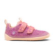 Affenzahn Knit Happy barfods sneakers til børn i farven flamingo, yderside