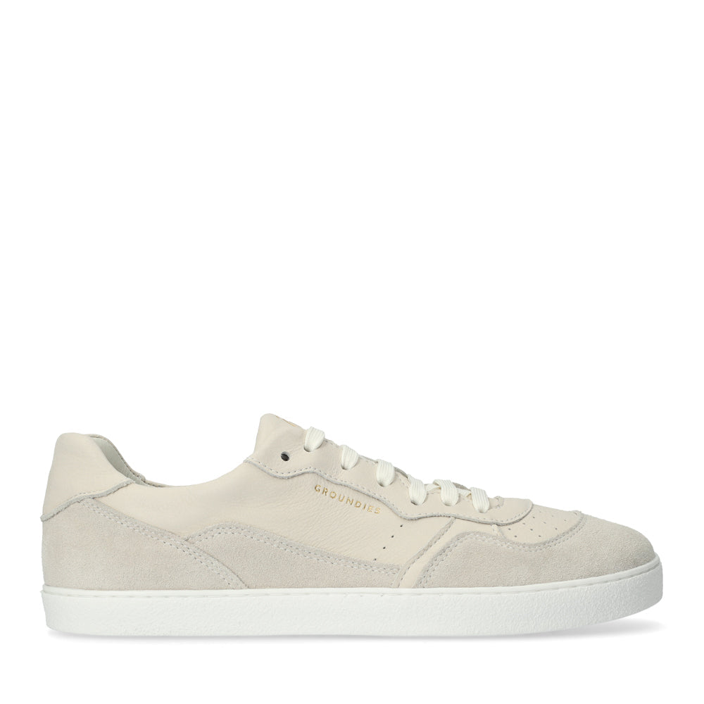 Groundies Nova Women barfods sneakers til kvinder i farven beige, yderside